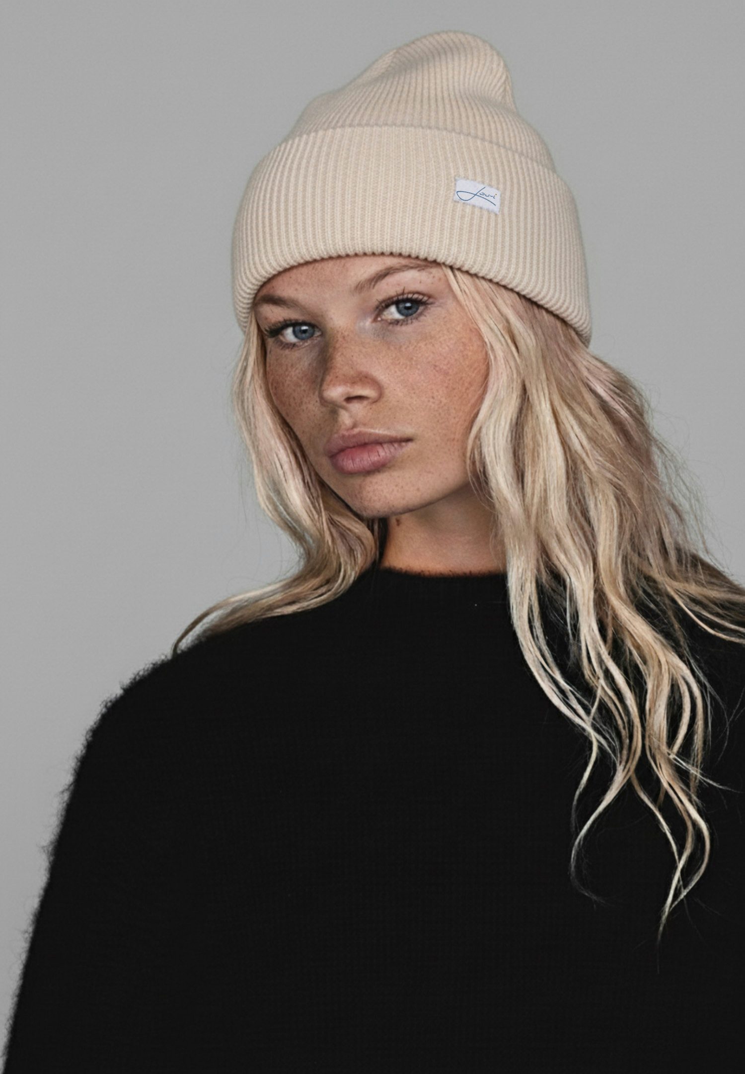 Lou-i Beanie Mütze Bio-Baumwolle Made in Germany Feinstrickmütze