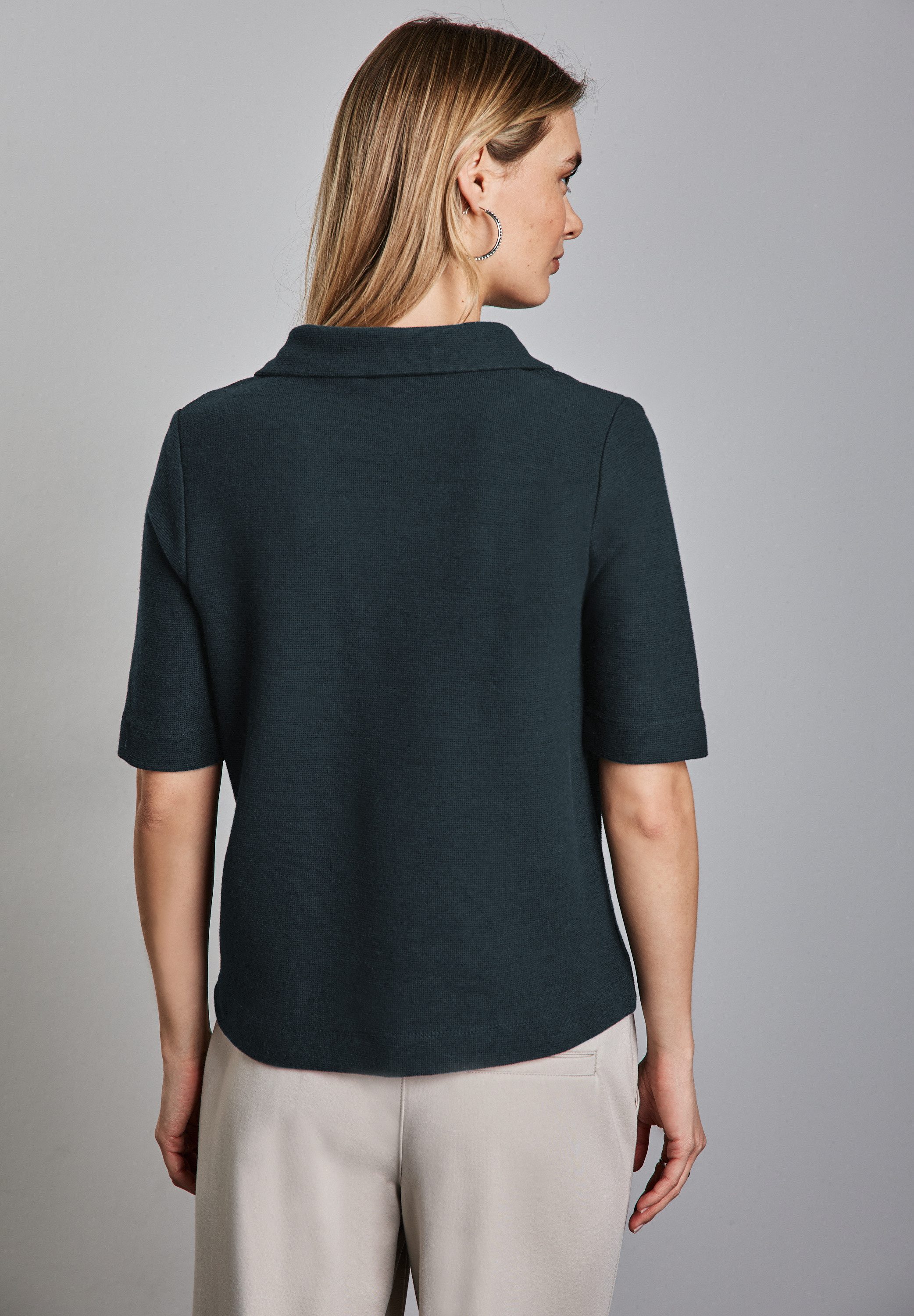 STREET ONE Poloshirt mit Struktur günstig online kaufen