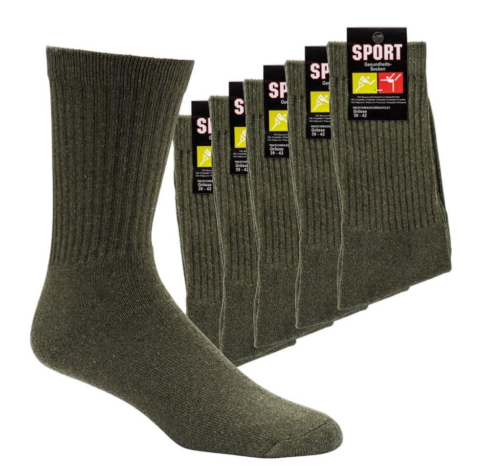 Armysocken Paar Outdoorsocken Vollfrotteefuß Sportsocken 10 mit FussFreunde Bundeswehrsocken