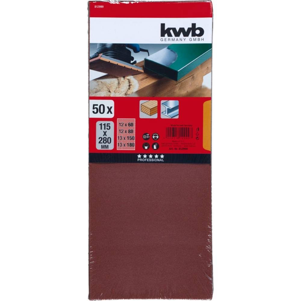 kwb 50 Professional 812-999 Stück Schleifpapier (115 Schleifpapier