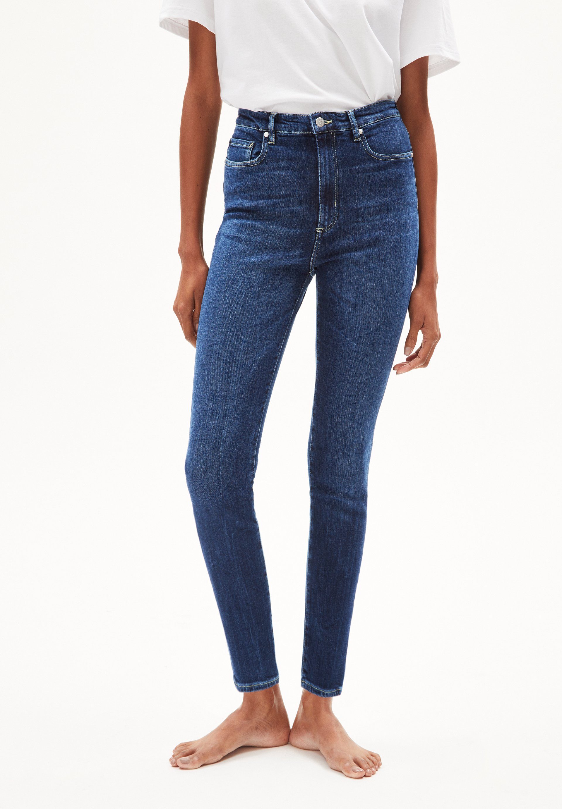 Armedangels Skinny-fit-Jeans INGAA (X-Stretch) High waist