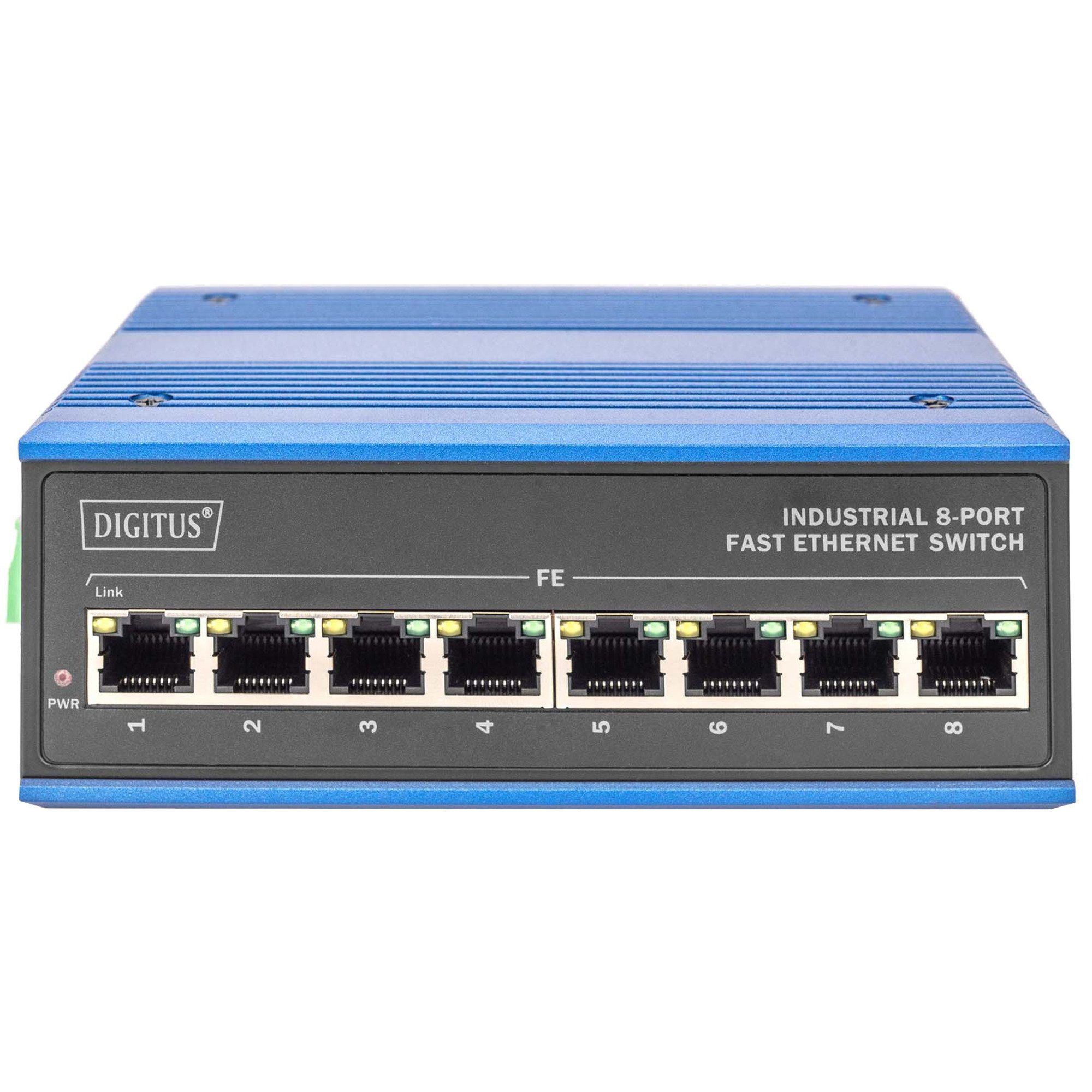 Digitus Industrial 8-Port DN-650106, Switch Netzwerk-Switch