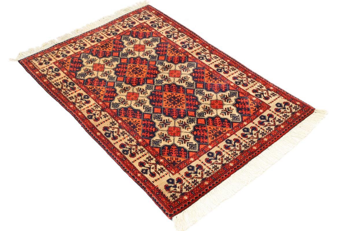 99x143 Samargand rechteckig, Orientteppich Afghan Nain Höhe: Handgeknüpfter 6 mm Trading, Orientteppich,