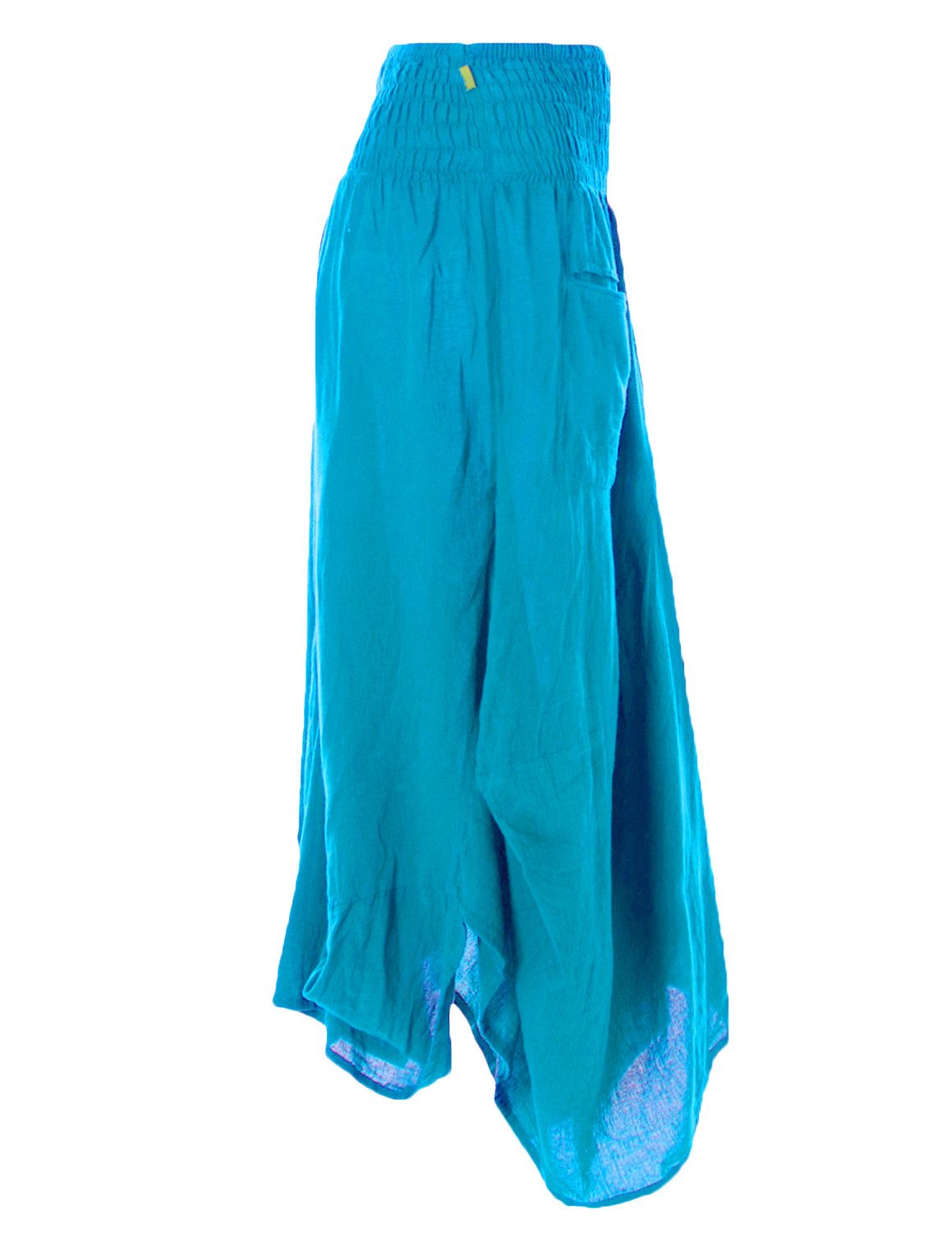 Vishes Maxirock Knöchel-Langer Luftiger Damen Sommer-Rock Einfarbig Sommerröcke Goa, Hippie, Boho Style – Bild 3 von 4
