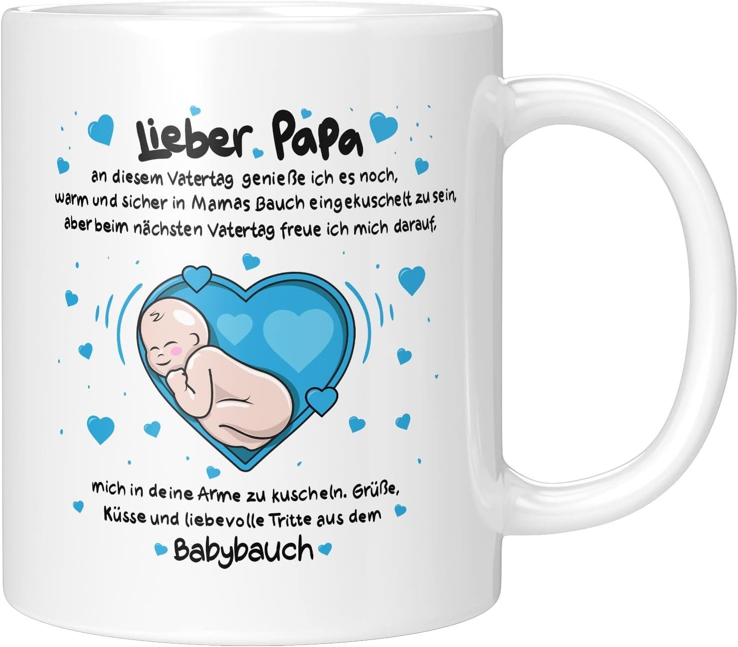 Liebtastisch Tasse LIEBTASTISCH - Lieber Papa - Vatertag-Geschenk für eine werdende Väter, 330ml Weiß