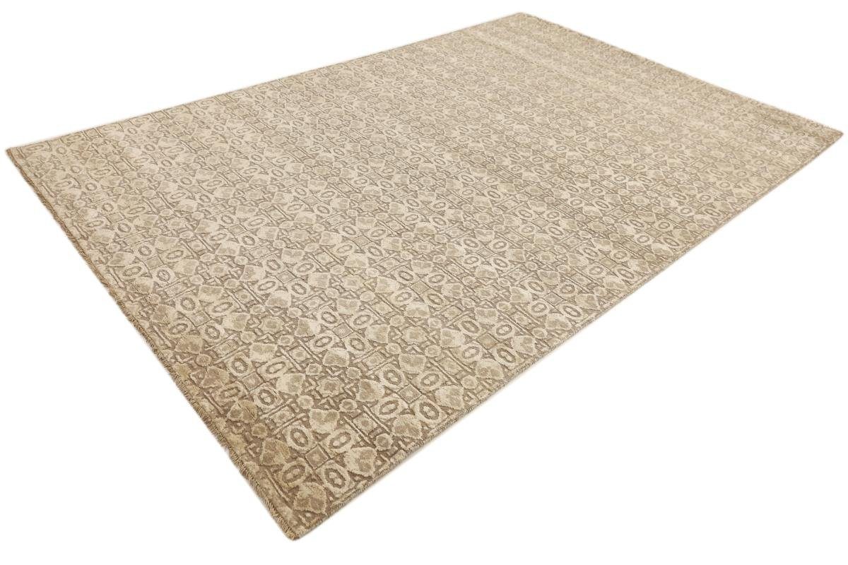 Orientteppich Sindhi 204x303 Handgeknüpfter / Designteppich, Orientteppich Nain 12 Trading, Moderner rechteckig, Höhe: mm