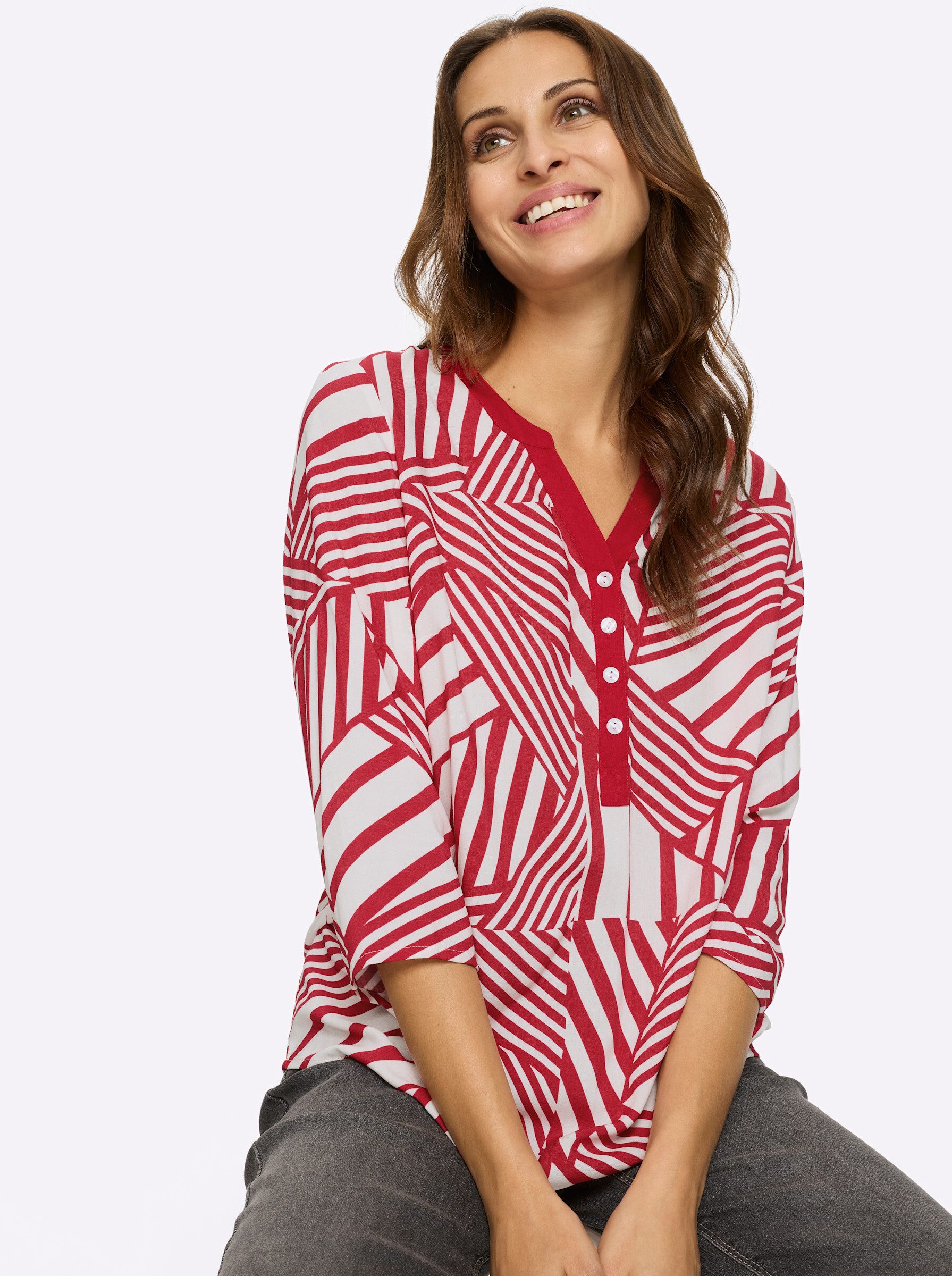 Witt Klassische Bluse Schlupfbluse 3/4-Arm