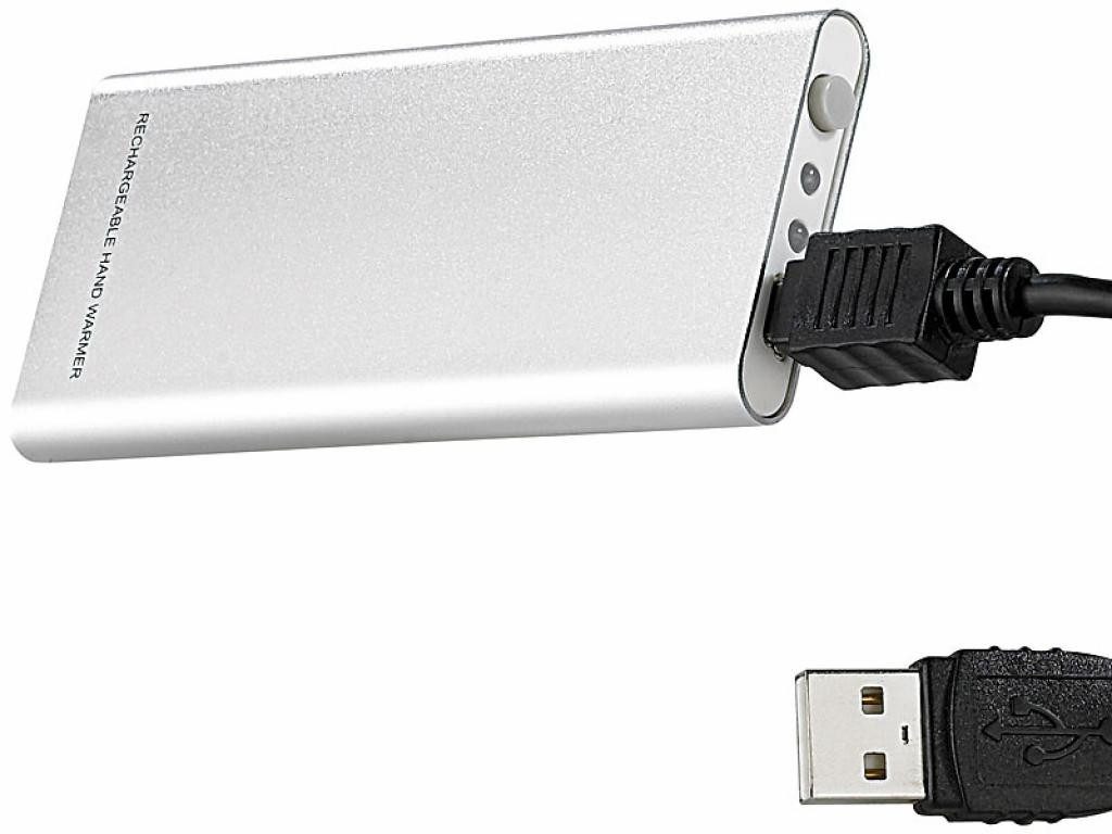 infactory Handwärmer USB Taschenwärmer Handwärmer Hosentaschenwärmer mit Akku, Wärmt bis 4 Stunden lang mit gleichbleibenden 40°C