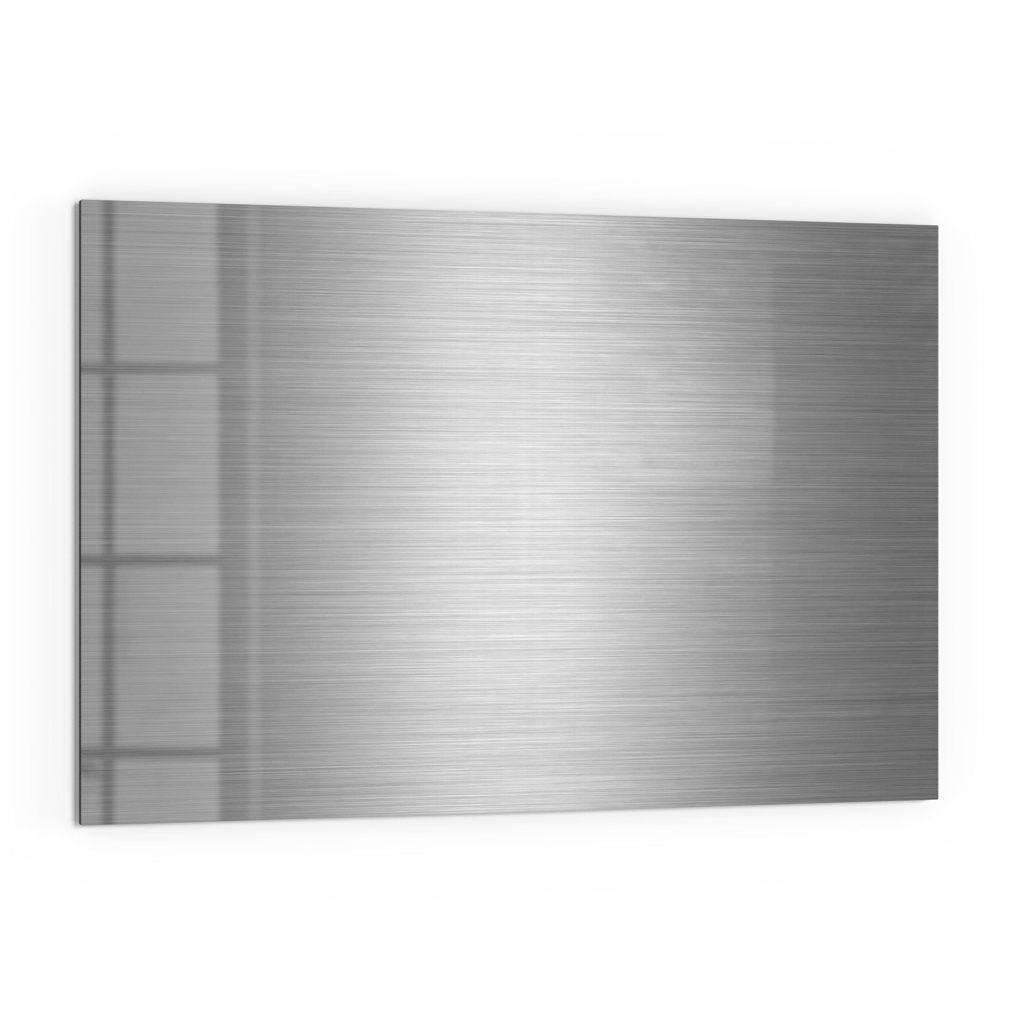 DEQORI Küchenrückwand 'Gebürstetes Aluminium', Glas Spritzschutz günstig online kaufen