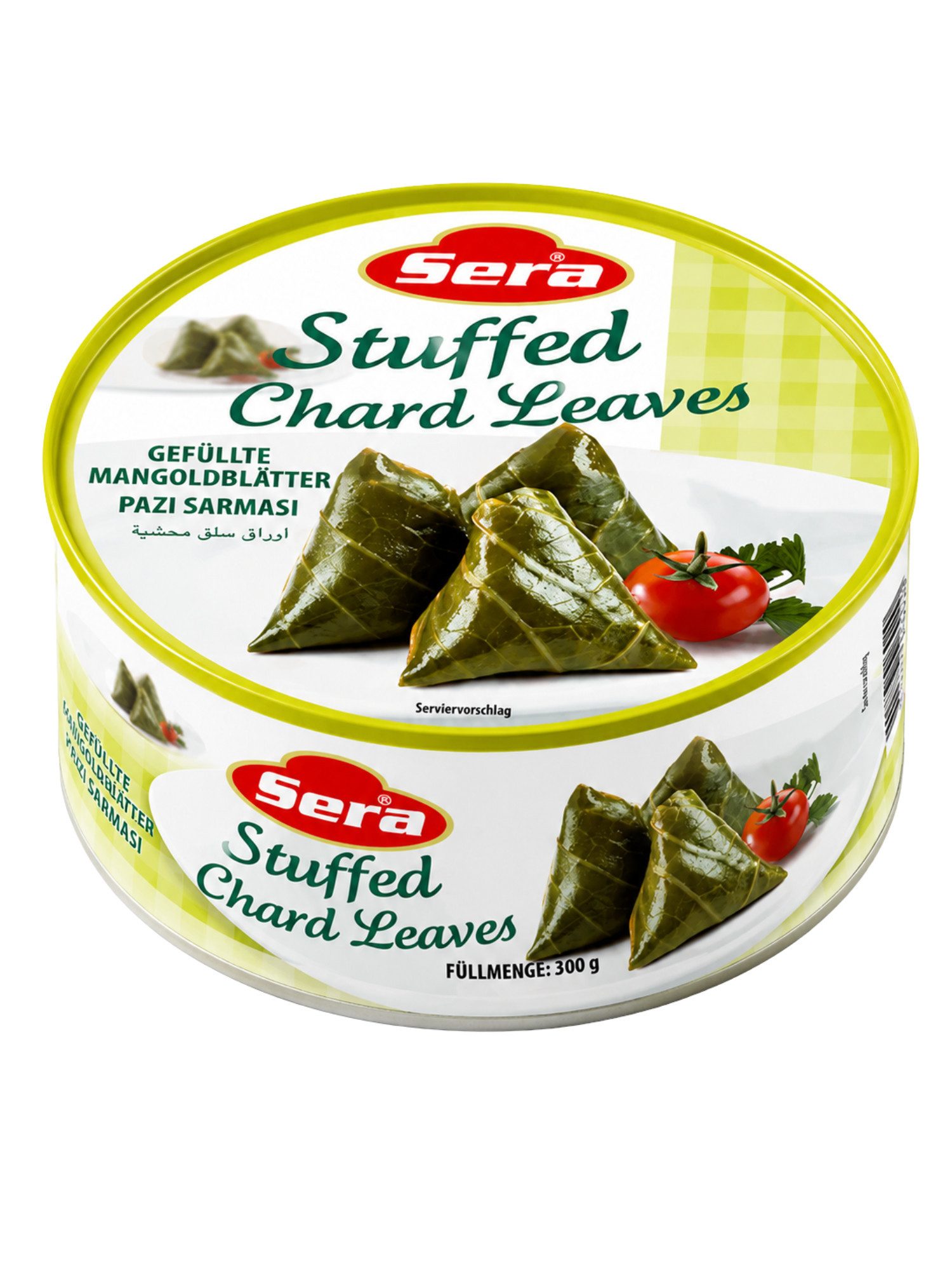 SERA FOOD Fertiggericht Gefüllte Mangoldblätter – mediterran & servierfertig, (Vegane Konserven), Spezialität, servierfertig, vegan/vegetarisch, hochwertige Zutaten
