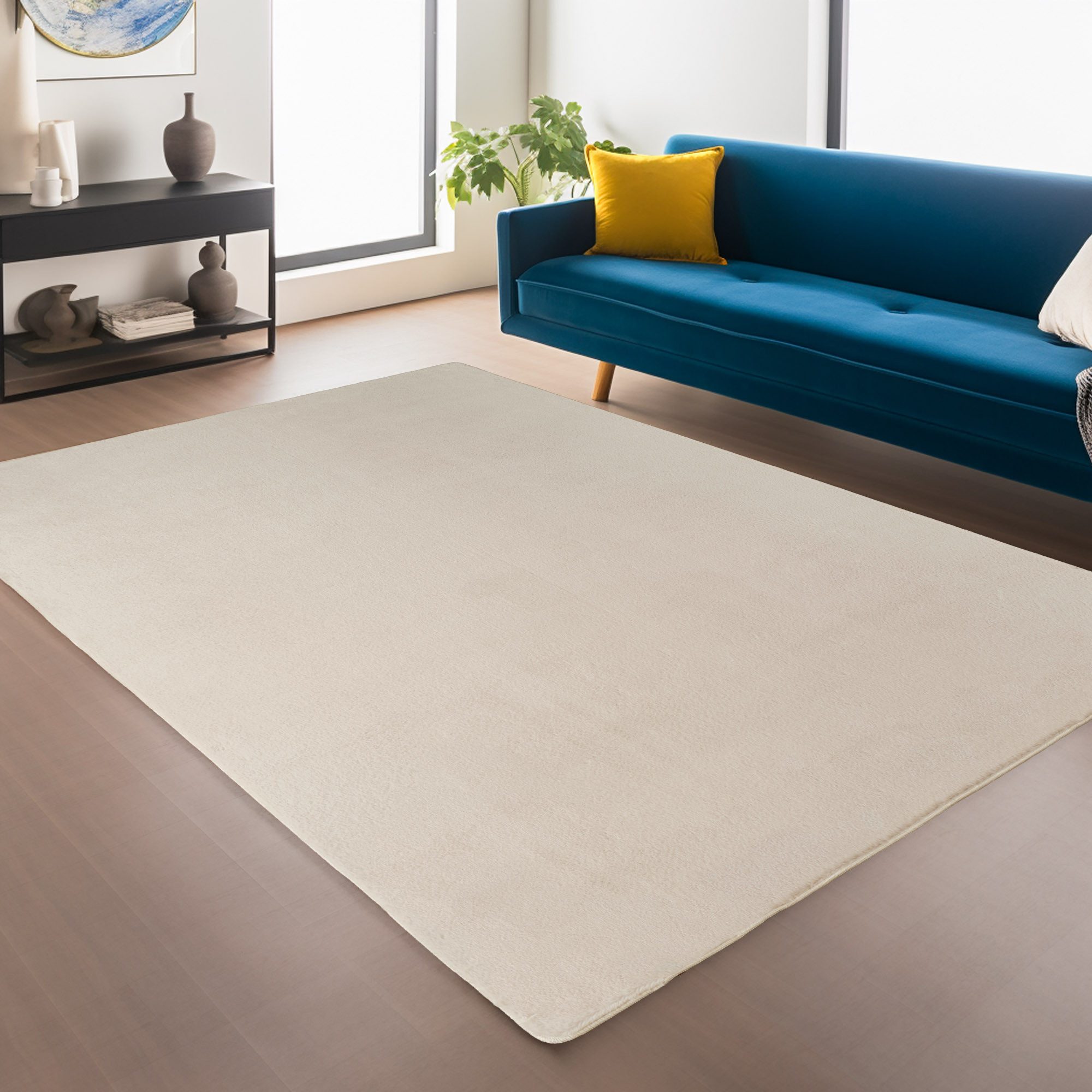 Ayyildiz Teppiche Teppich JOY 1400, auch als Läufer und in Rund erhältlich, rechteckig, Höhe: 11 mm, besonders weich, uni Kurzflor, Wohnzimmer, Kinderzimmer