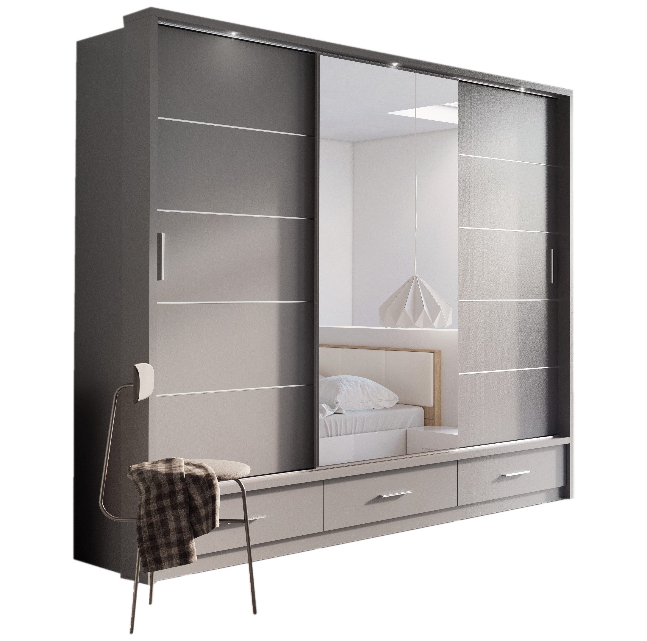 Compleo Kleiderschrank ARTI 01 mit 3 günstig online kaufen
