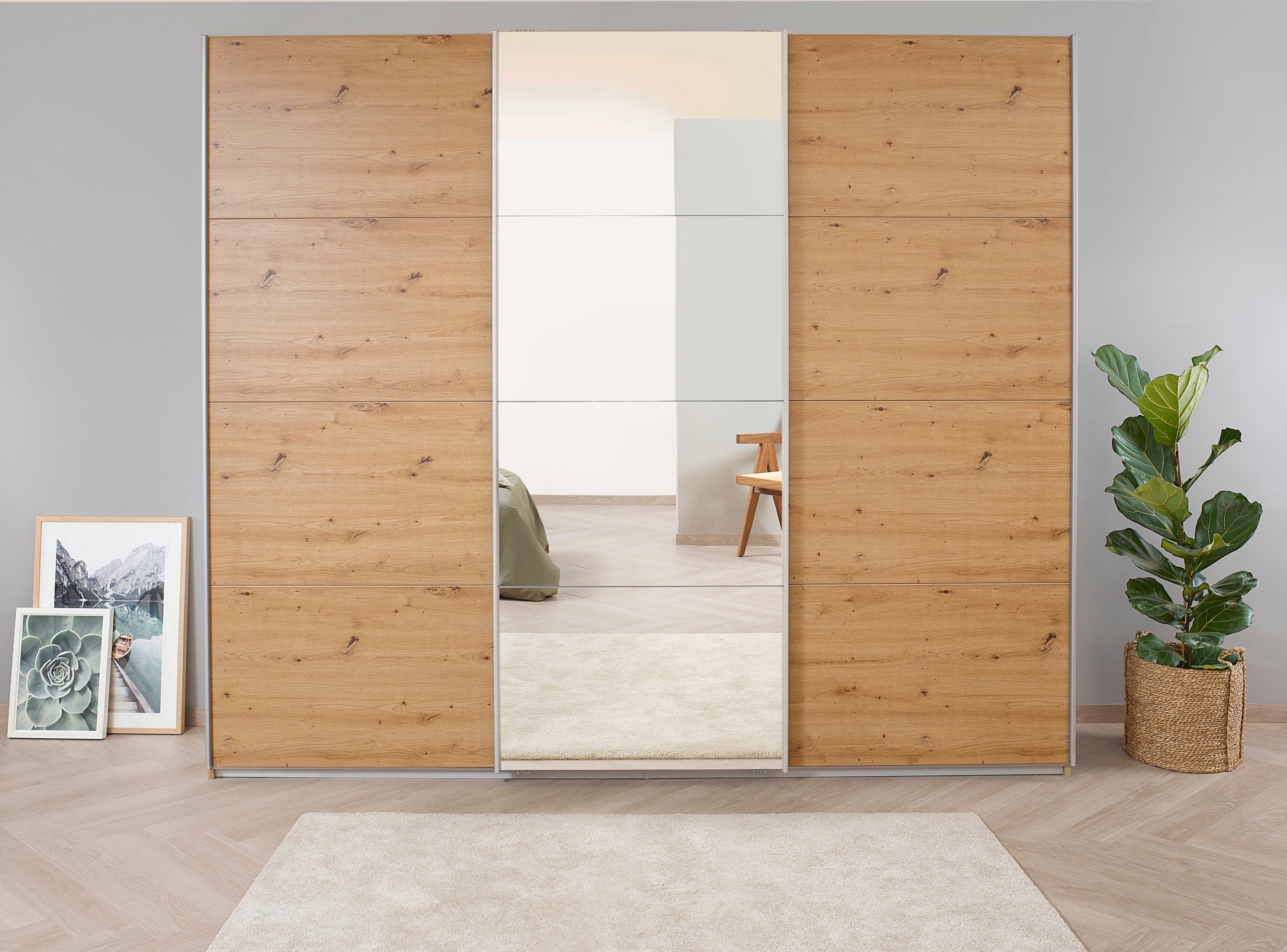 OTTO home Kleiderschrank Mehrzweckschrank Aktenschrank Möbel Mietswohnung Schlafzimmer KOLUNA (3 Ausstattungen BASIC/CLASSIC/PREMIUM (inkl. SOFT-CLOSE-FUNKTION) Breiten 203/271/315/360 cm Höhen 210/229 mit Spiegel MADE IN GERMANY