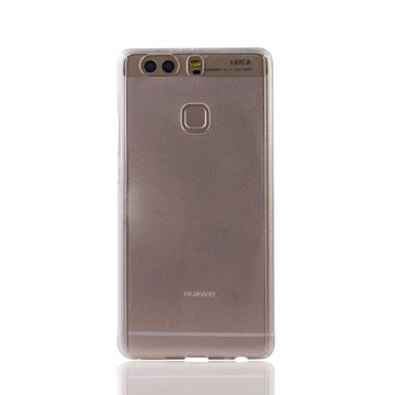 König Design Handyhülle Huawei P9 Plus, Huawei P9 Plus Handyhülle 360 Grad Schutz Full Cover Transparent