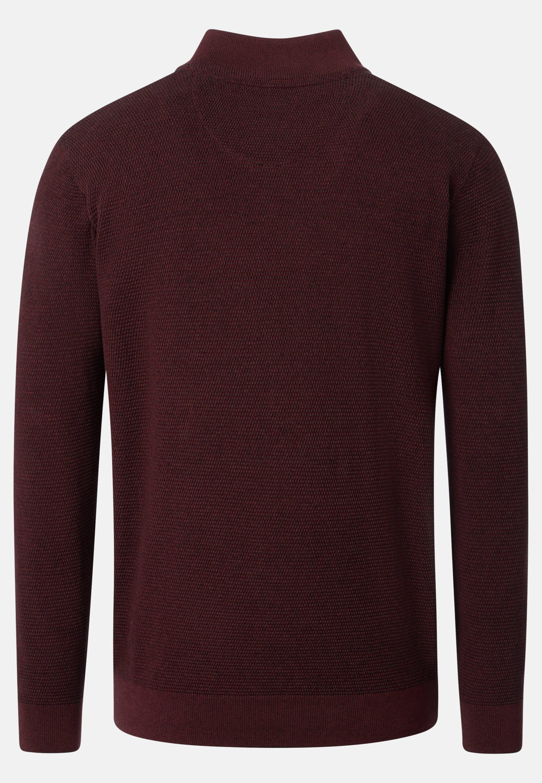 CASAMODA Strickpullover Basic (1-tlg) Troyer - Baumwolle - Atmungsaktiv - Feine Strickstruktur