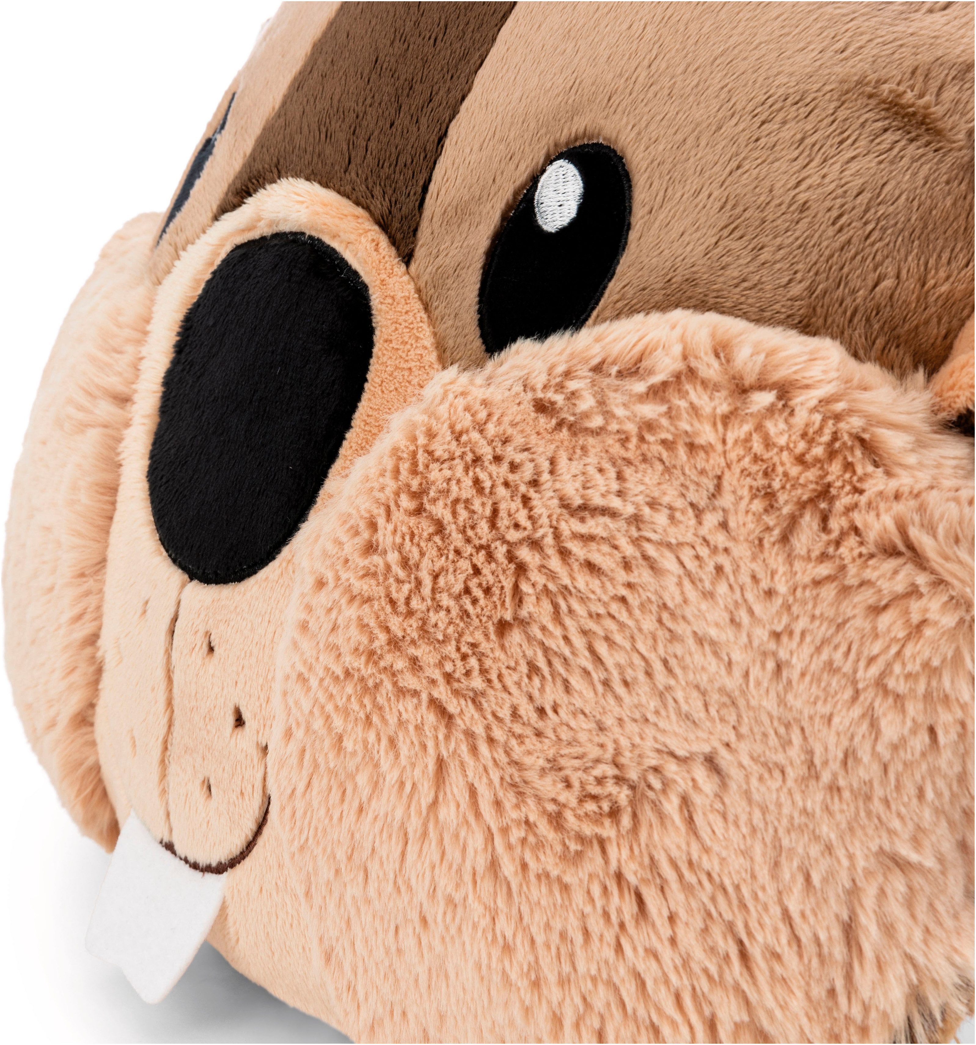 Nici Kuscheltier Forest Friends, Kissen Biber Harry Woodsnacker figürlich 32x27 cm, enthält recyceltes Material