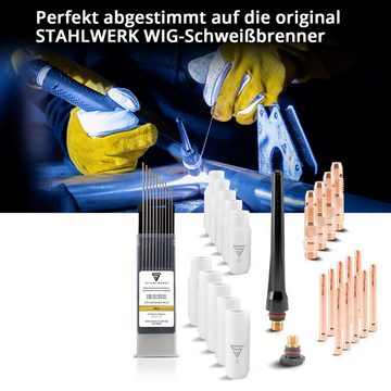 STAHLWERK Inverterschweißgerät WP-26 Premium WIG Verschleißteile-Set, Schweißbrenner