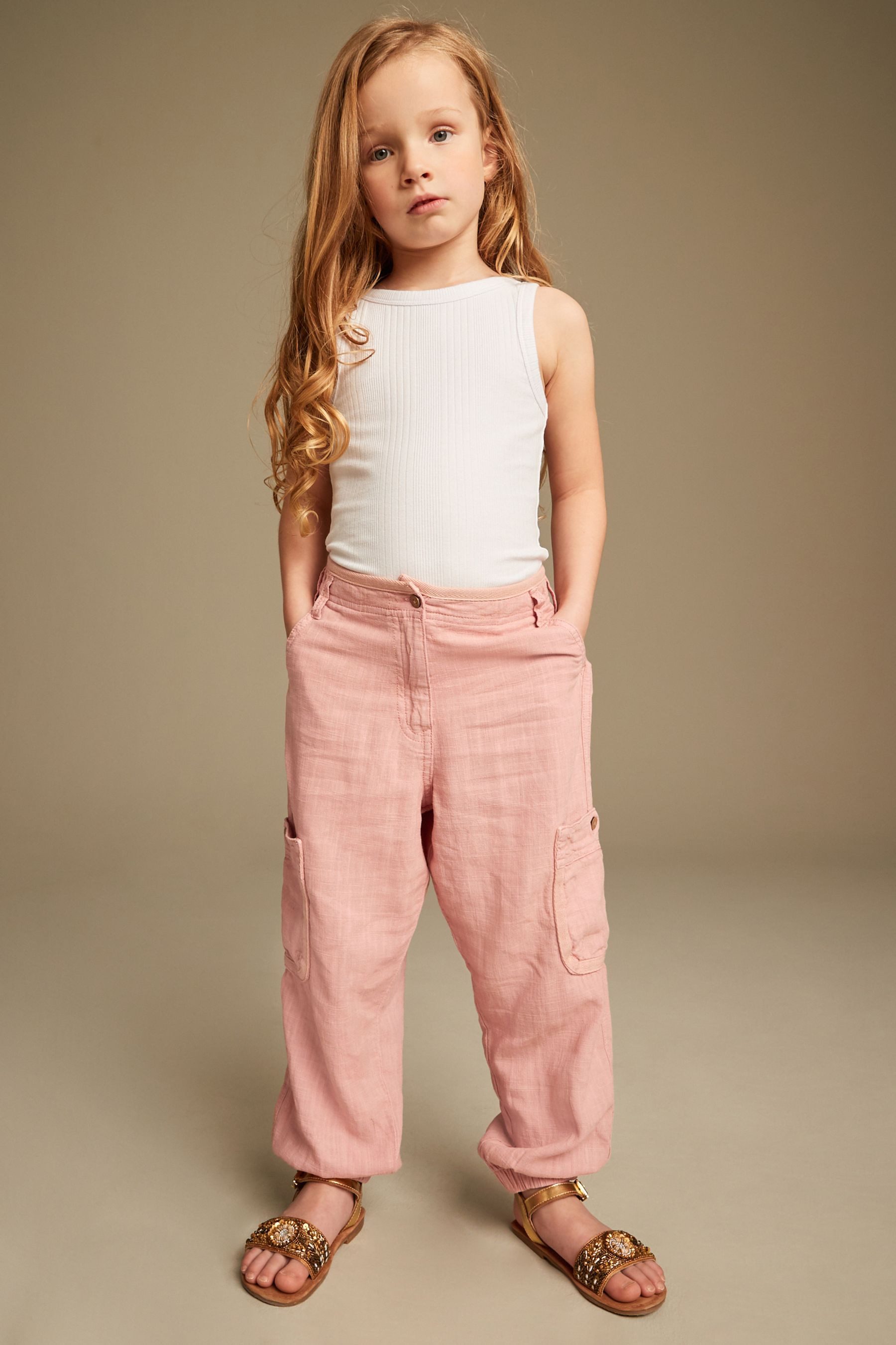 Next Cargohose Cargohose aus Leinen (1-tlg)