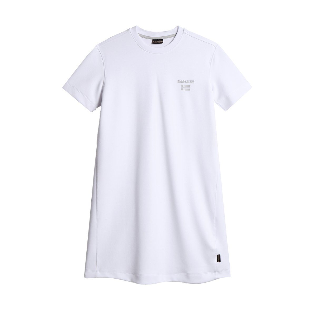 Napapijri Shirtkleid NP0A4GXN Damen T-Shirtkleid J-Ruca mit Logoprint auf der Brust