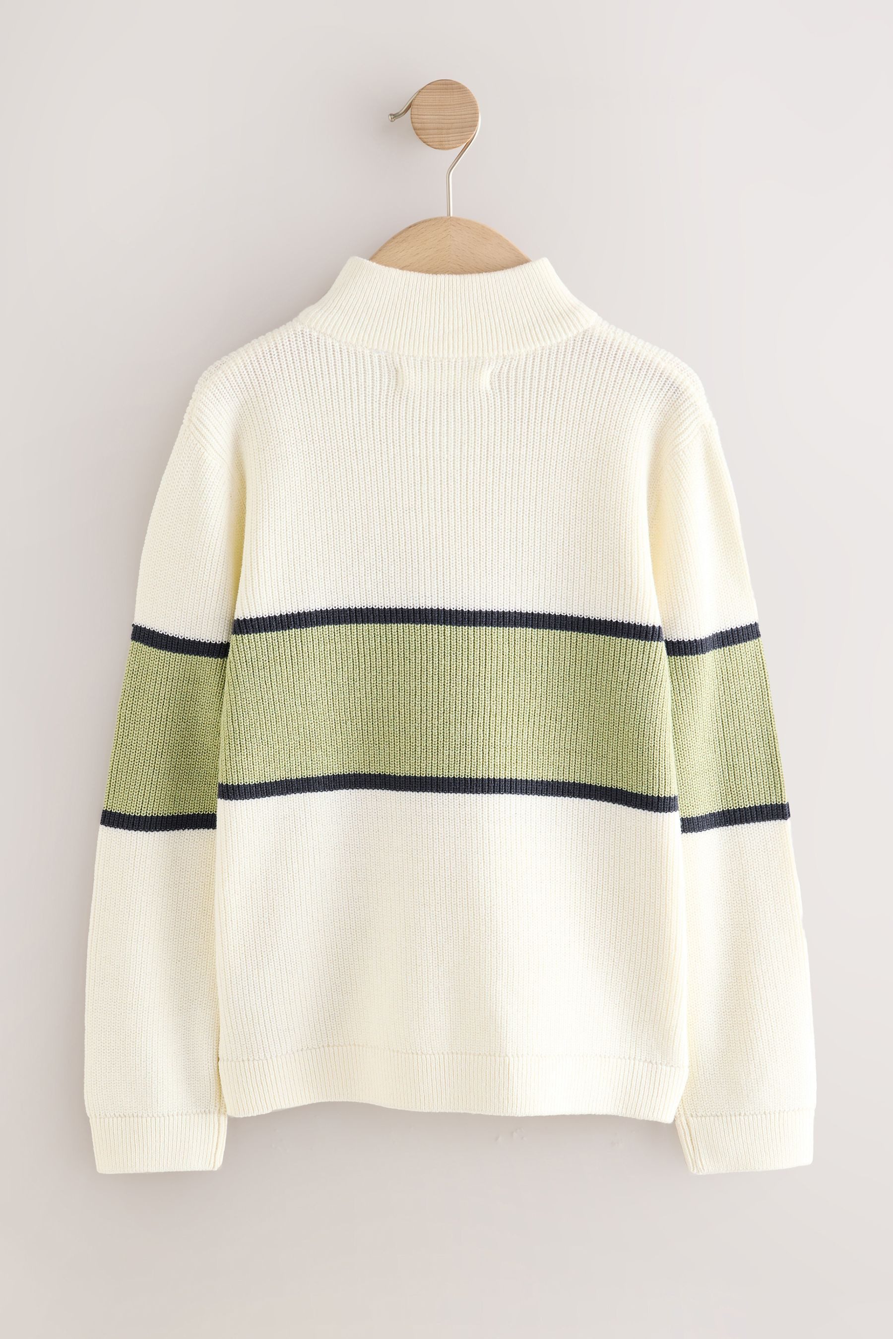 Next Troyer Strick-Troyer mit Farbblock-Design und RV (1-tlg)