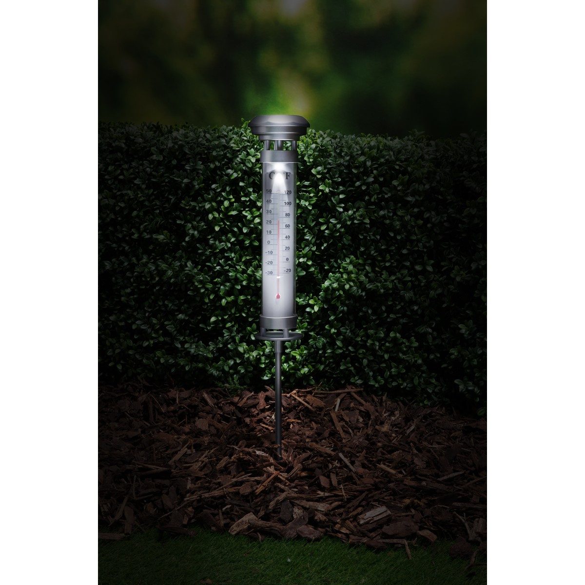 Grundig Außentemperaturanzeige Grundig Solarleuchte Thermometer