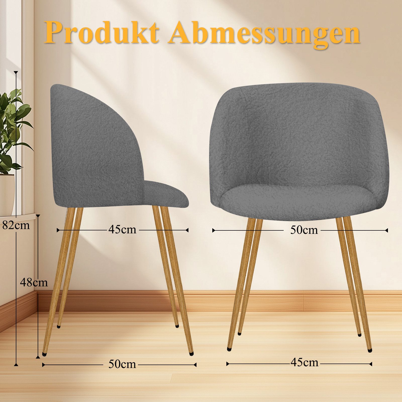 HOMELUX Polsterstuhl Esszimmerstuhl 2/4 Set, Küchenstuhl günstig online kaufen