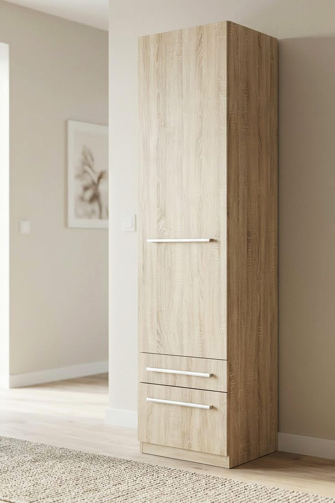 priess Kleiderschrank Schrank Garderobe Wäscheschrank Barcelona viel Stauraum, geräumige Schubkästen, MADE IN GERMANY