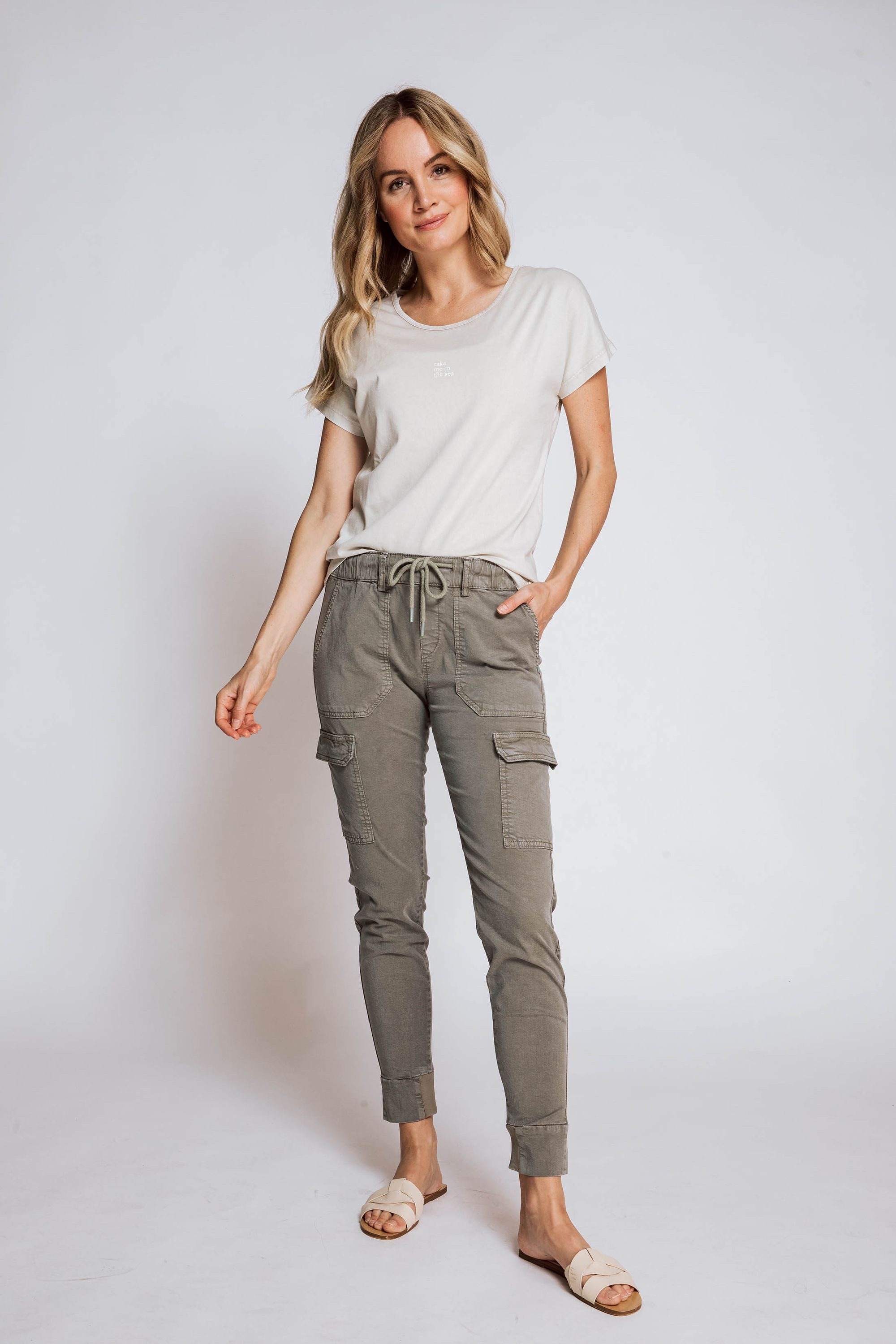Zhrill Stoffhose Cargohose ZHDAISEY Grün (0-tlg) günstig online kaufen