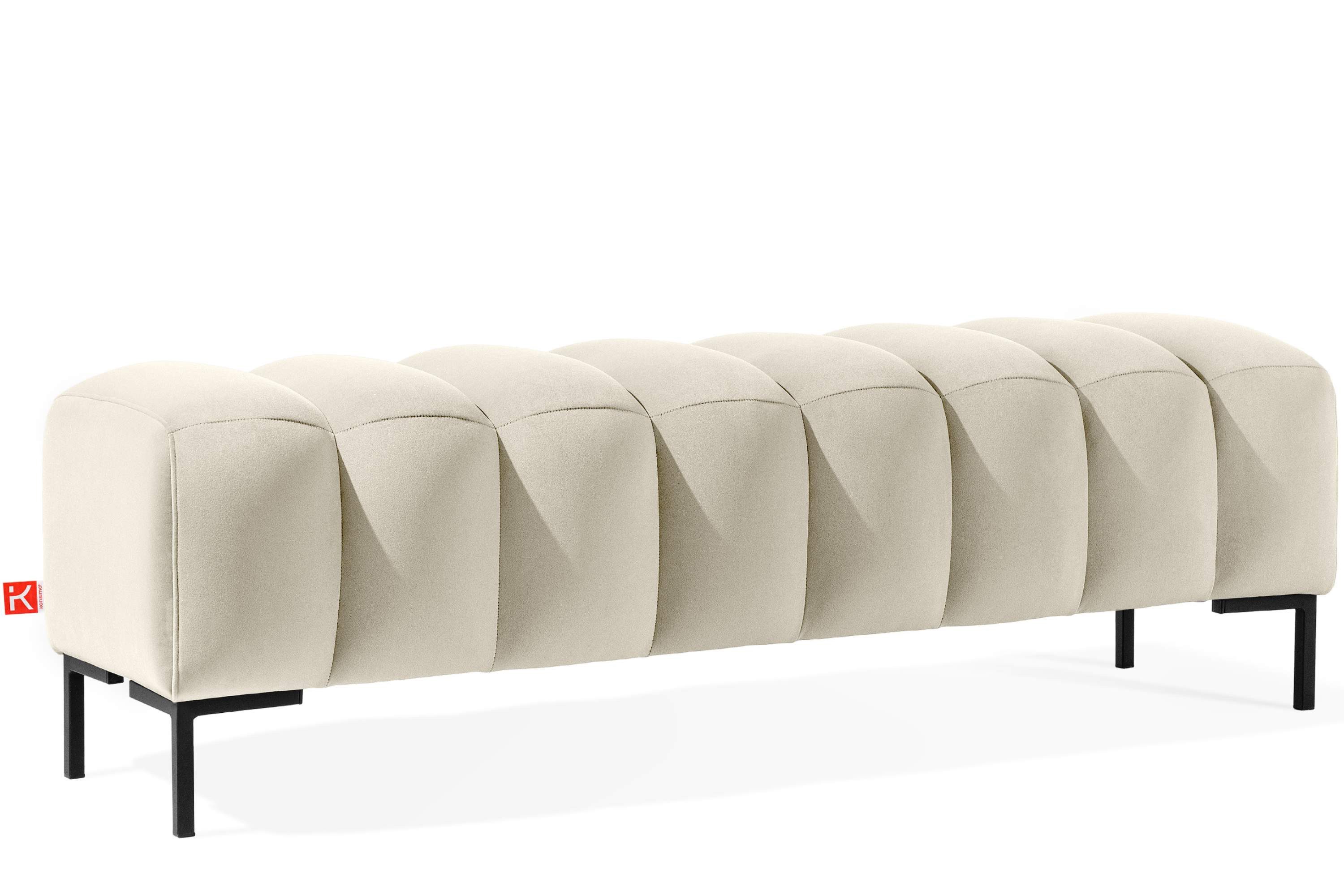 KONSIMO® Polsterbank Bettbank PECCO, Metallbeinen, hergestellt in der EU, h günstig online kaufen