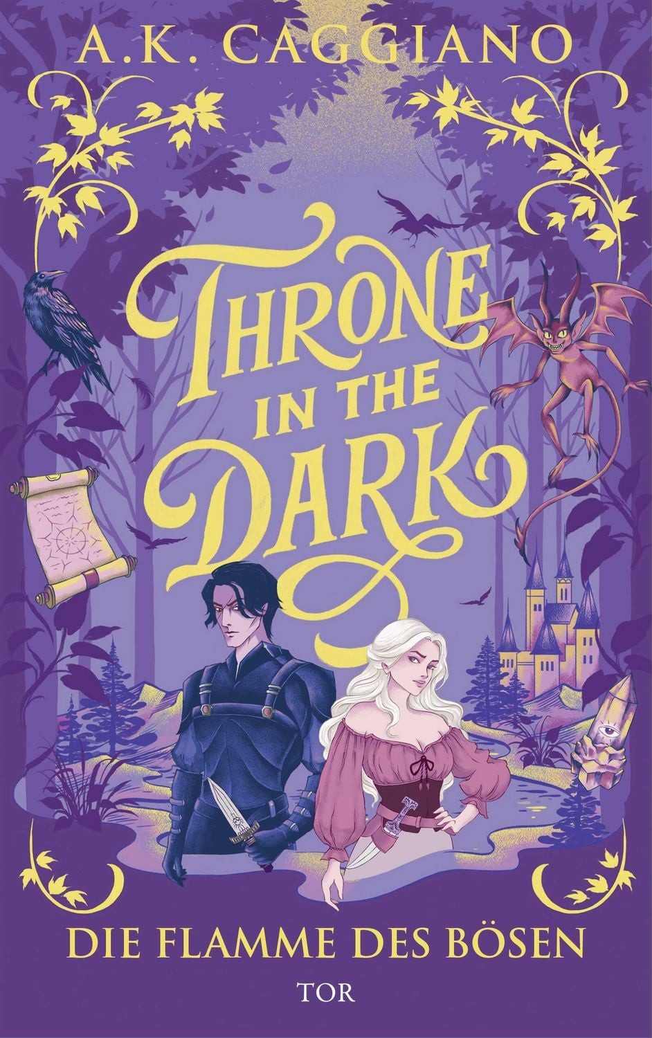Jugendbuch Throne in the Dark Die Flamme des Bösen, RomCom trifft Romantasy A. K. Caggiano