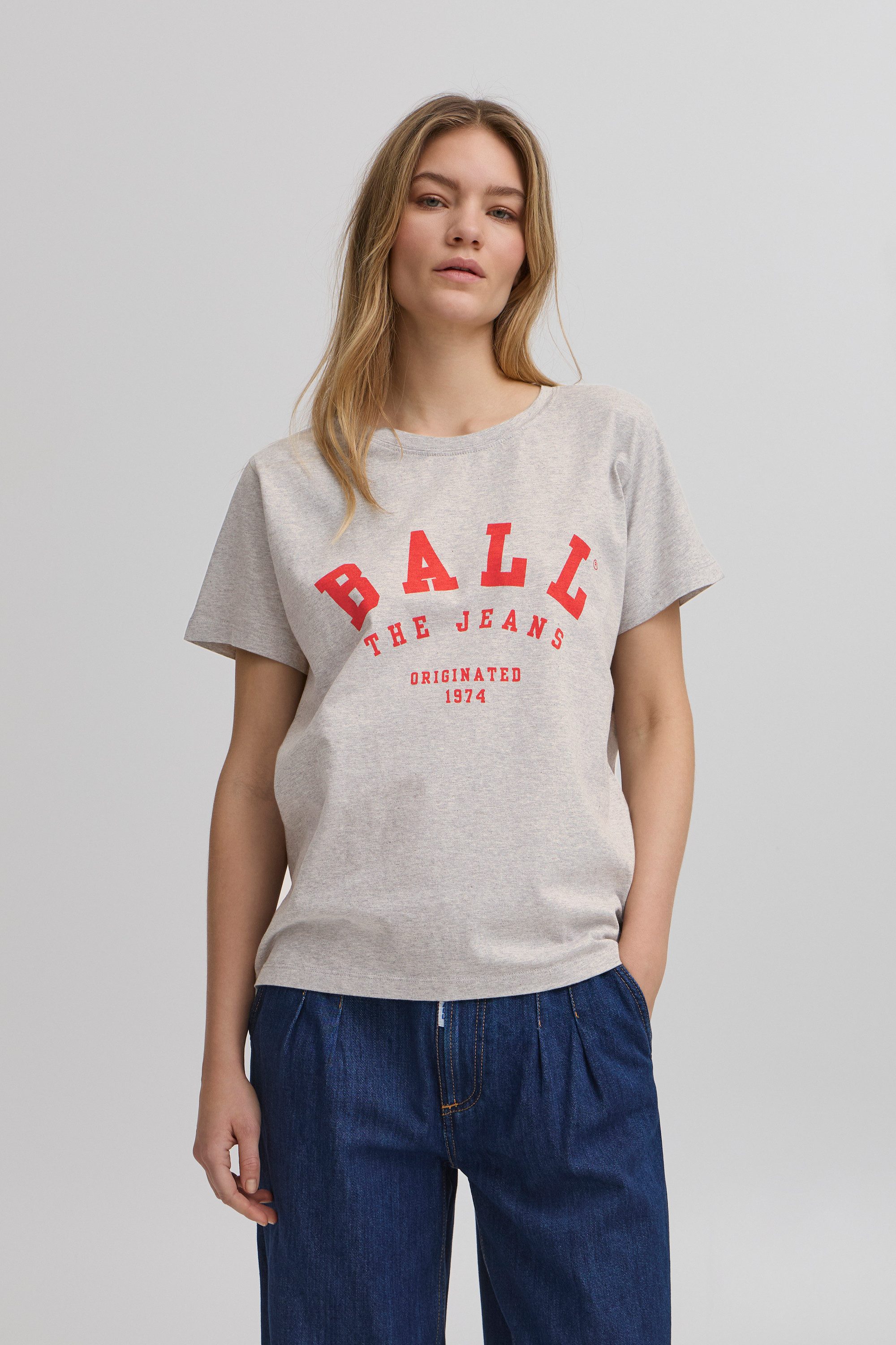 Ball T-Shirt Rundhalsshirt