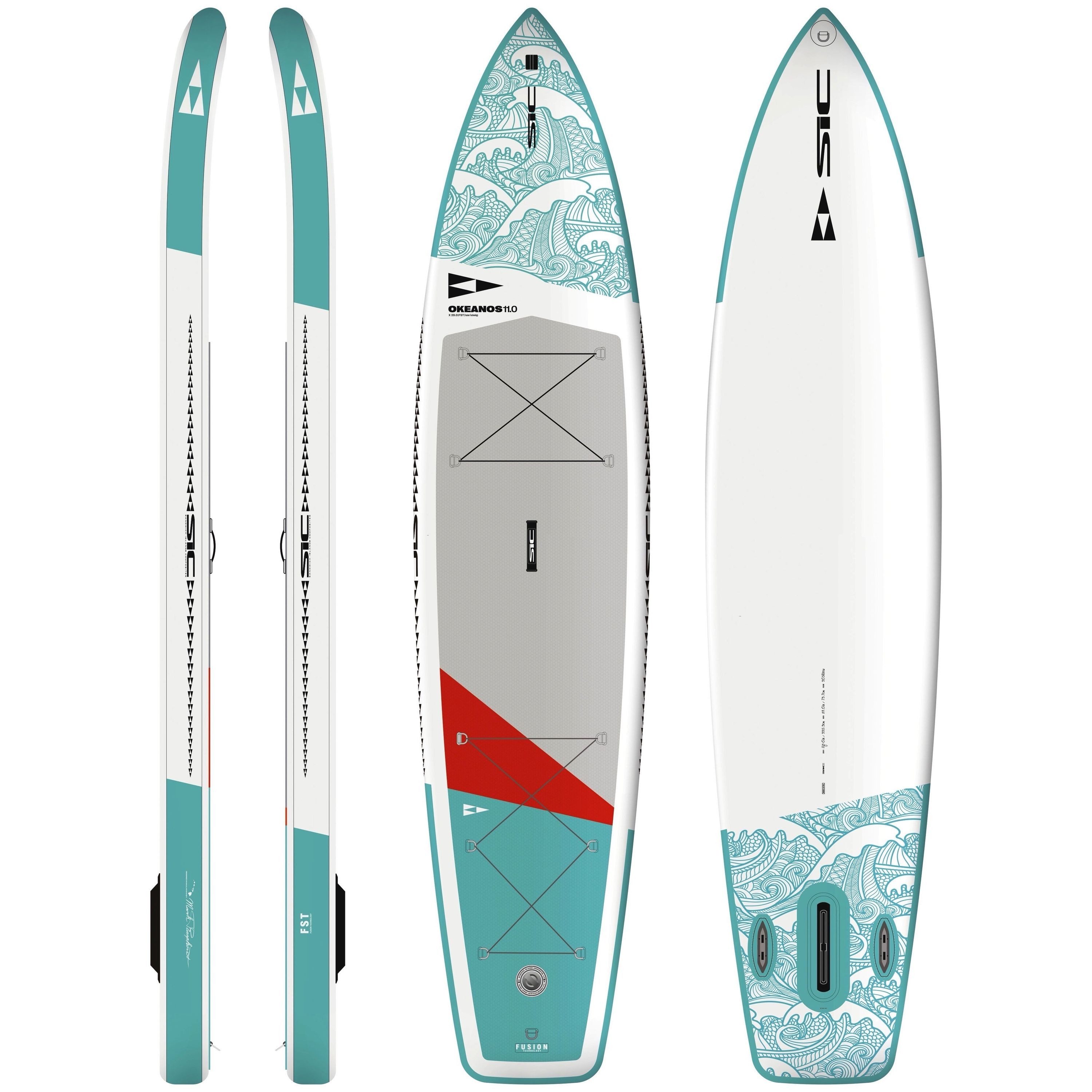 SUP-Board SIC Okeanos Air 11'0 Touring Inflatable SUP mit Fusion Skin – Bild 2 von 2