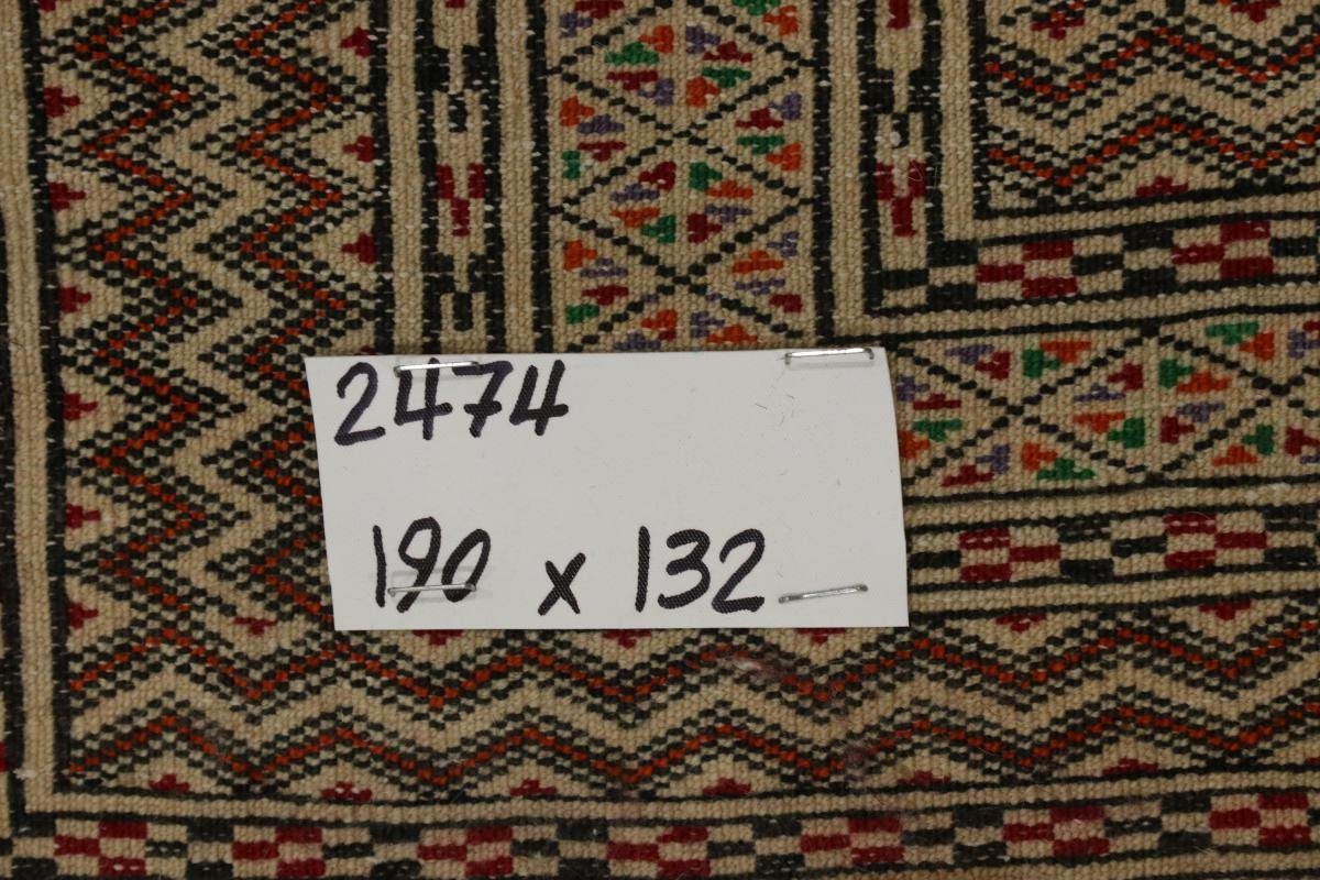 Perserteppich, / Nain Orientteppich 133x189 6 Handgeknüpfter rechteckig, Orientteppich Höhe: Trading, mm Turkaman
