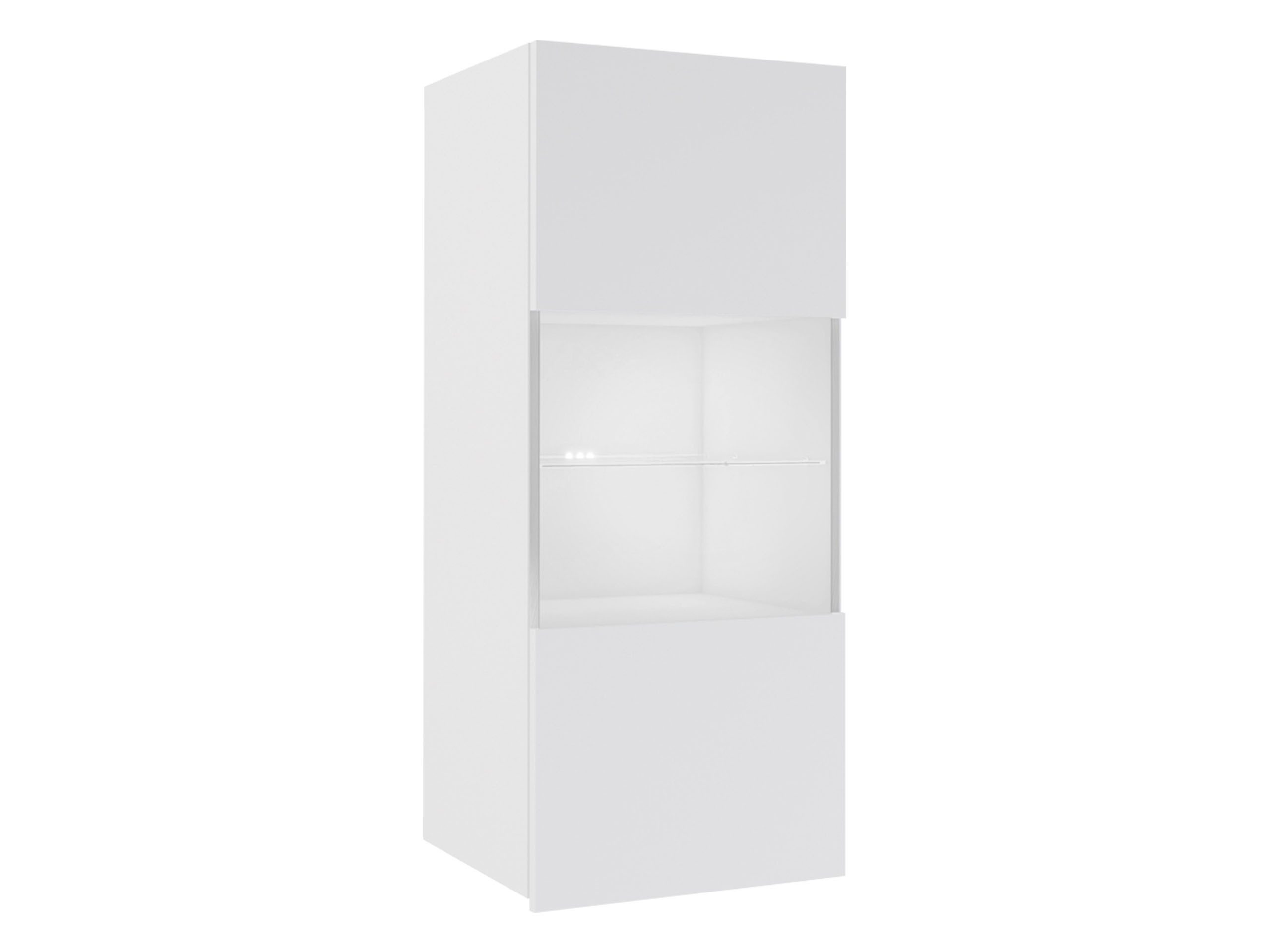 MIRJAN24 Vitrine Calabrini 05 (mit Drehtür) Gehärtetes Glas, LED-Beleuchtung als Option