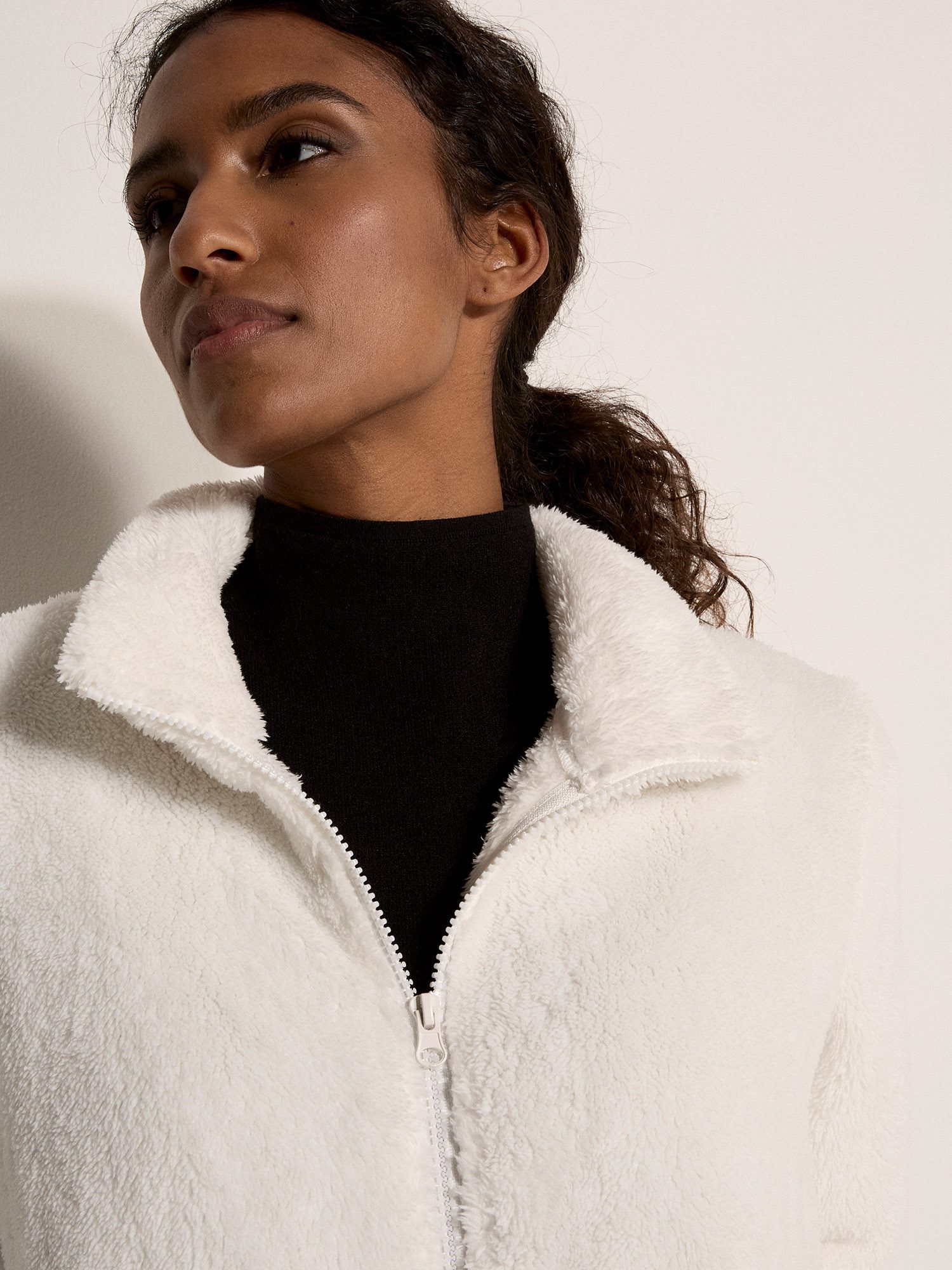 Apricot Cardigan Fleecejacke mit durchgehendem Reißverschluss