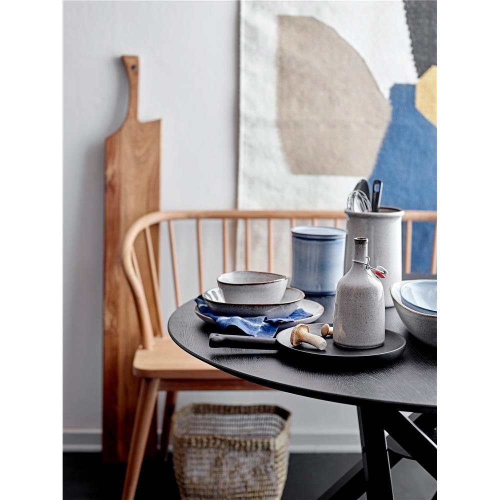 Bloomingville Servierschale Sandrine, grau 42,5x27,5cm Keramik Servierschüssel dänisches Design