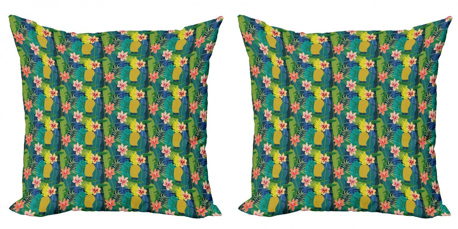 Kissenbezüge Modern Accent Doppelseitiger Digitaldruck, Abakuhaus (2 Stück), Blumen Blühend Summer Flowers