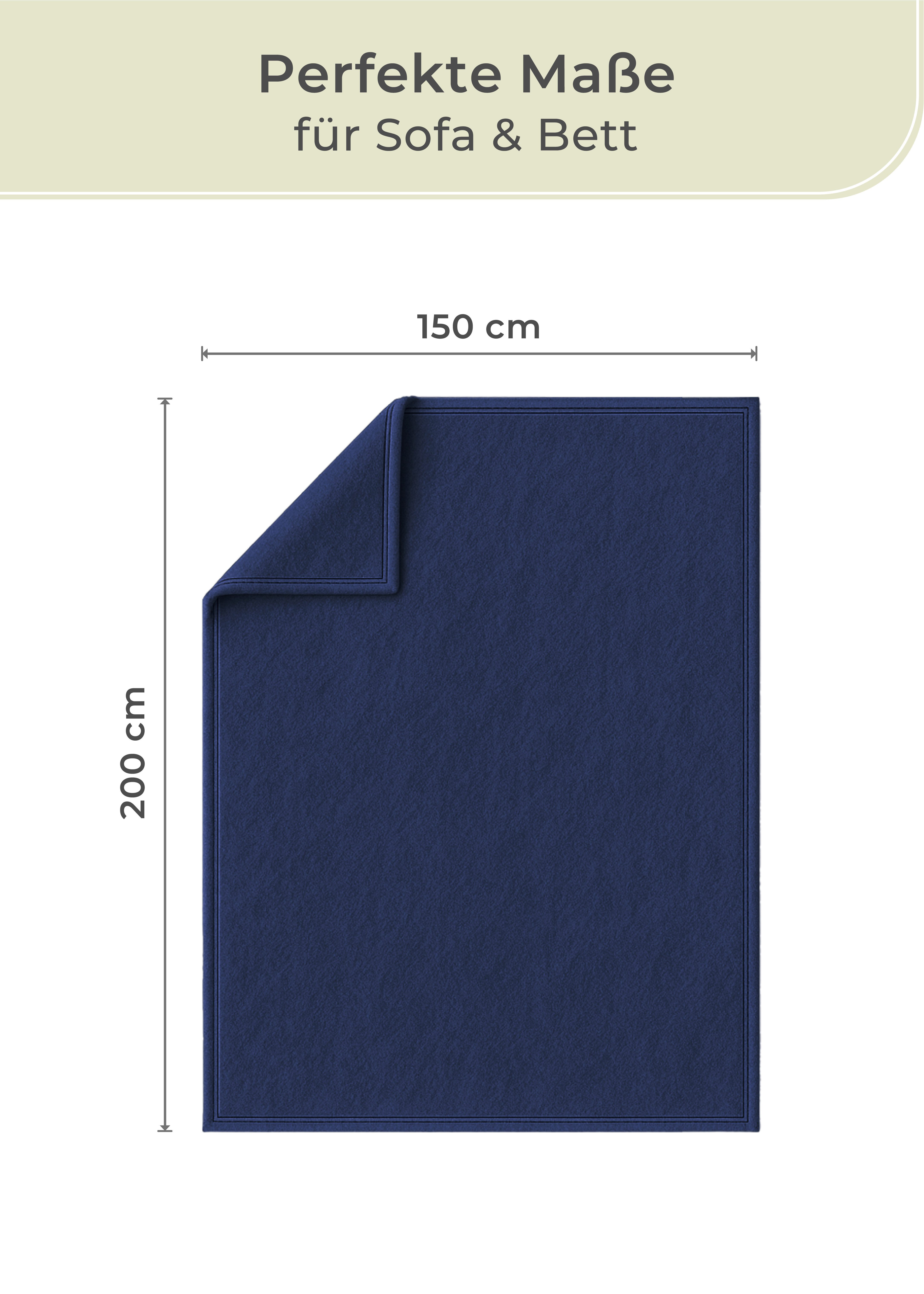Wohndecke Wohndecke aus Baumwolle - Kuscheldecke, Baumwolldecke -, Laynenburg, Decke als Sofa-decke, Couchdecke, Wolldecke aus Baumwollmix – Bild 3 von 5