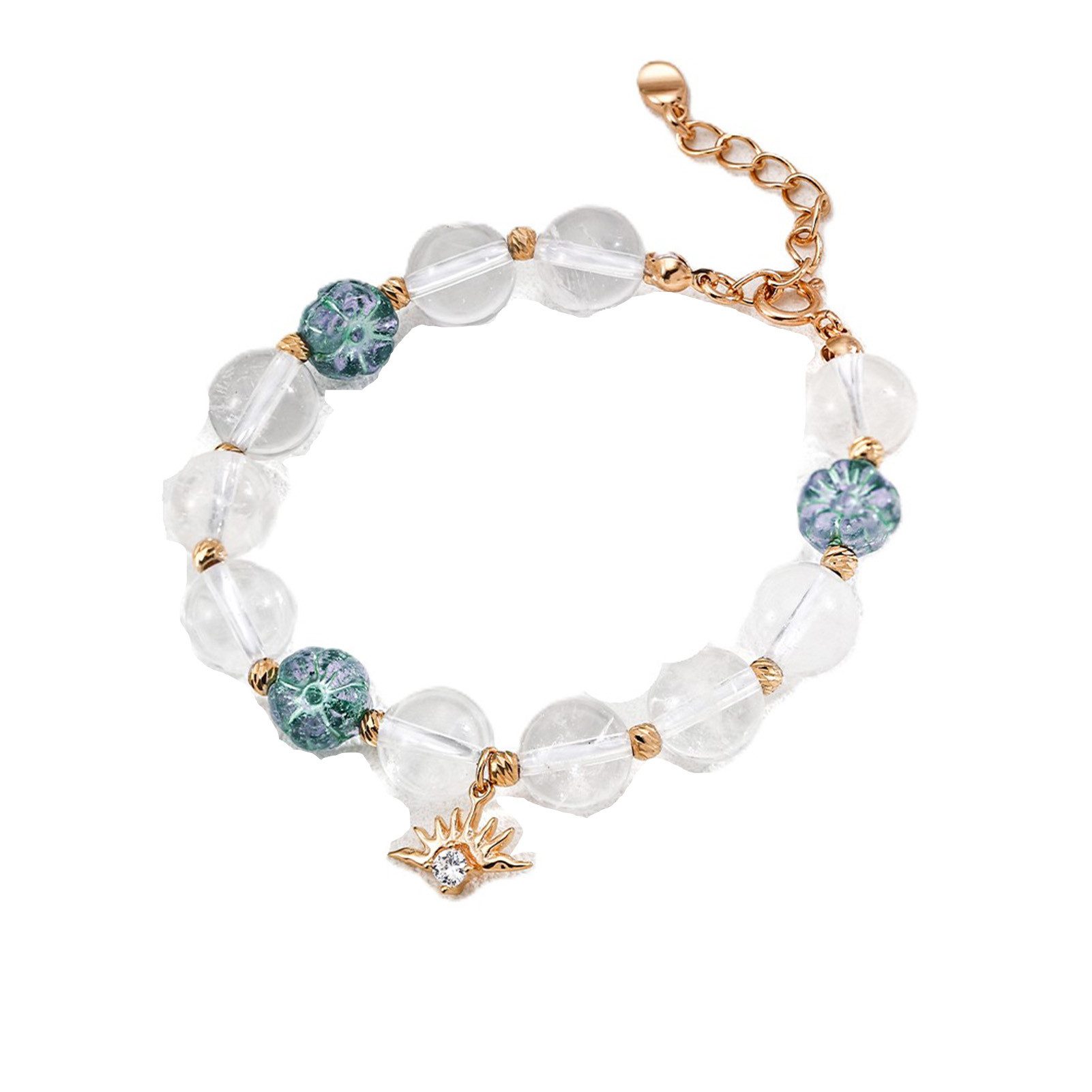 Jumpeak Silberarmband armband silber 925 damen,aquamarin armband,bergkristall armband, edelstein armband,schwester geschenk,damen geschenk,geschenk für frau