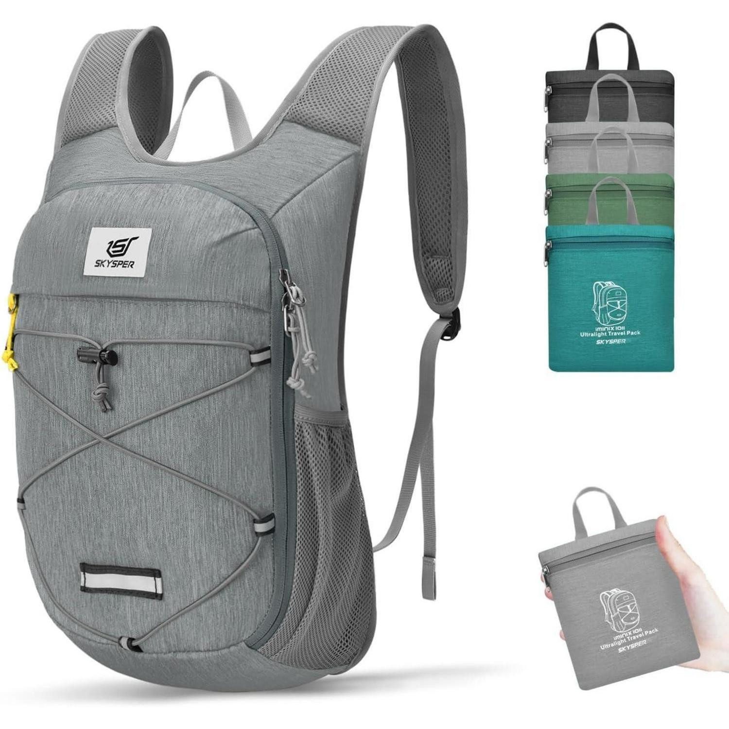 Tagesrucksack Damen Rucksack 10L Ultraleicht Daypack Wanderrucksack Outdoor Reise