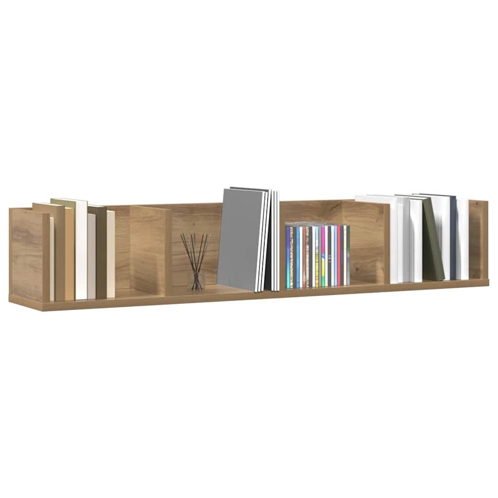 vidaXL Regal CD-Wandregal Artisan-Eiche 100x18x18 cm günstig online kaufen