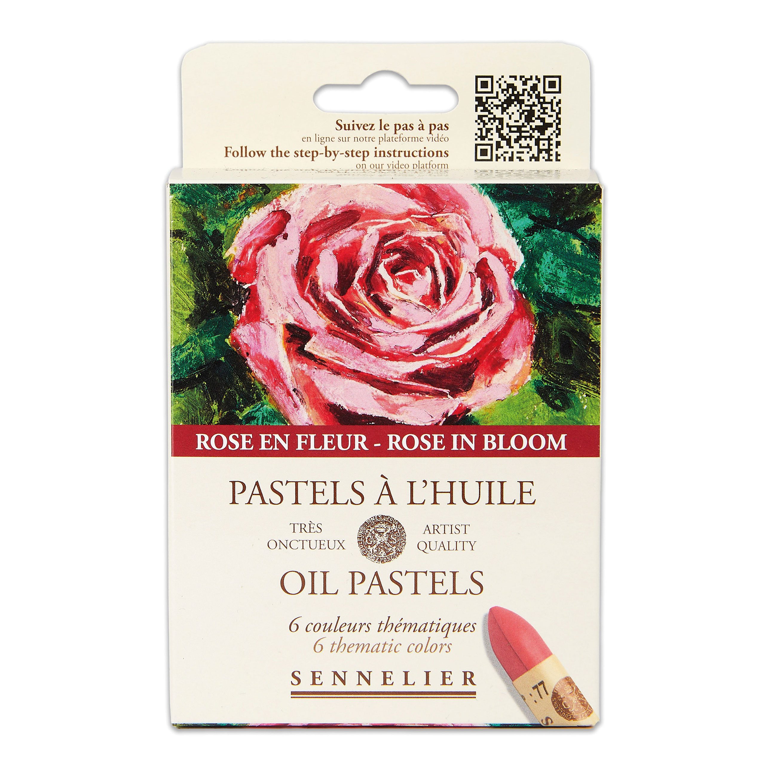 SENNELIER Ölfarbe Sennelier Oil Pastels - Rose en fleur - Kartonset mit 6 Ölpastellen