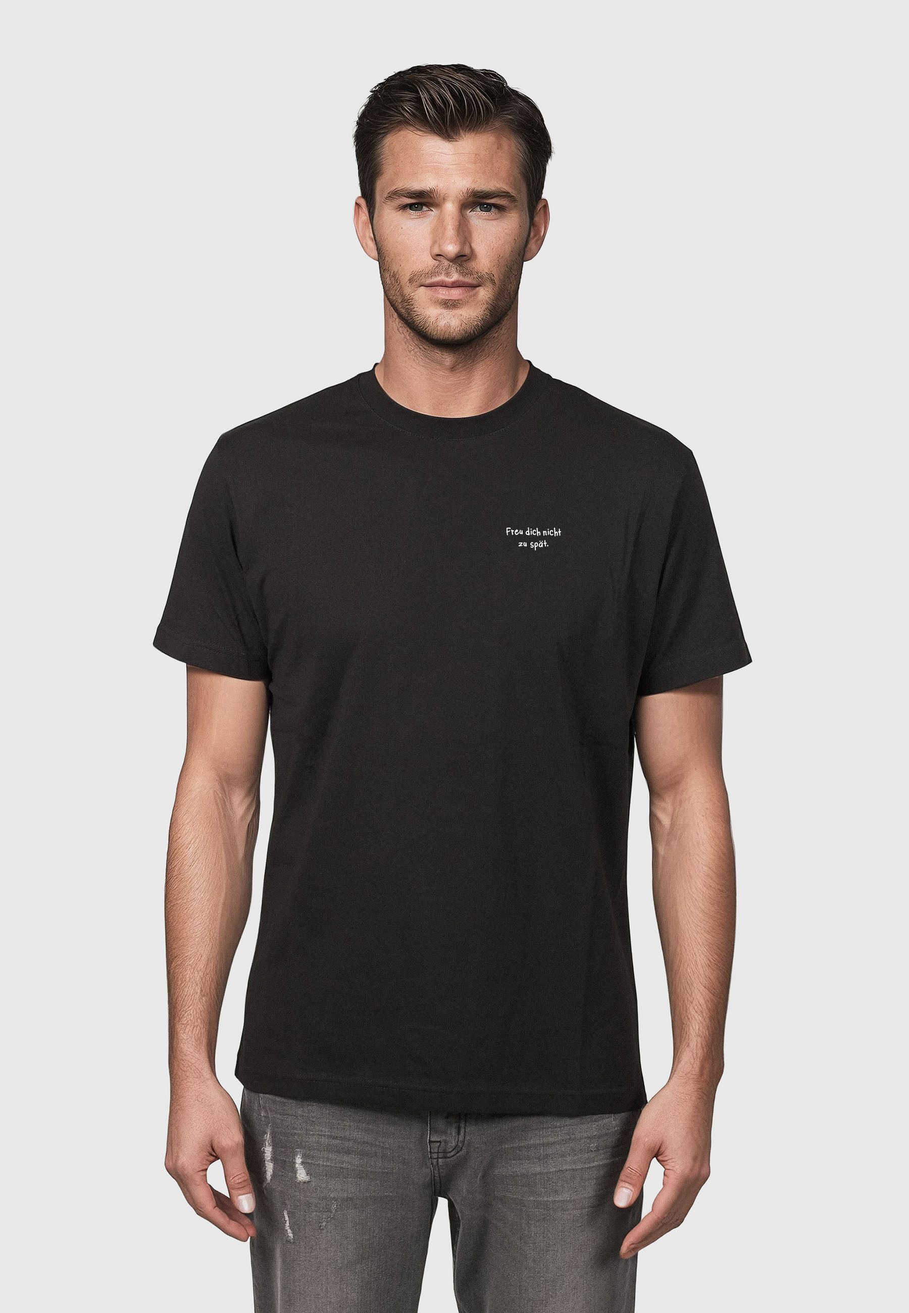 Kleinigkeit T-Shirt Kleinigkeit Bois Straightcut Shört Freu Dich (1-tlg)