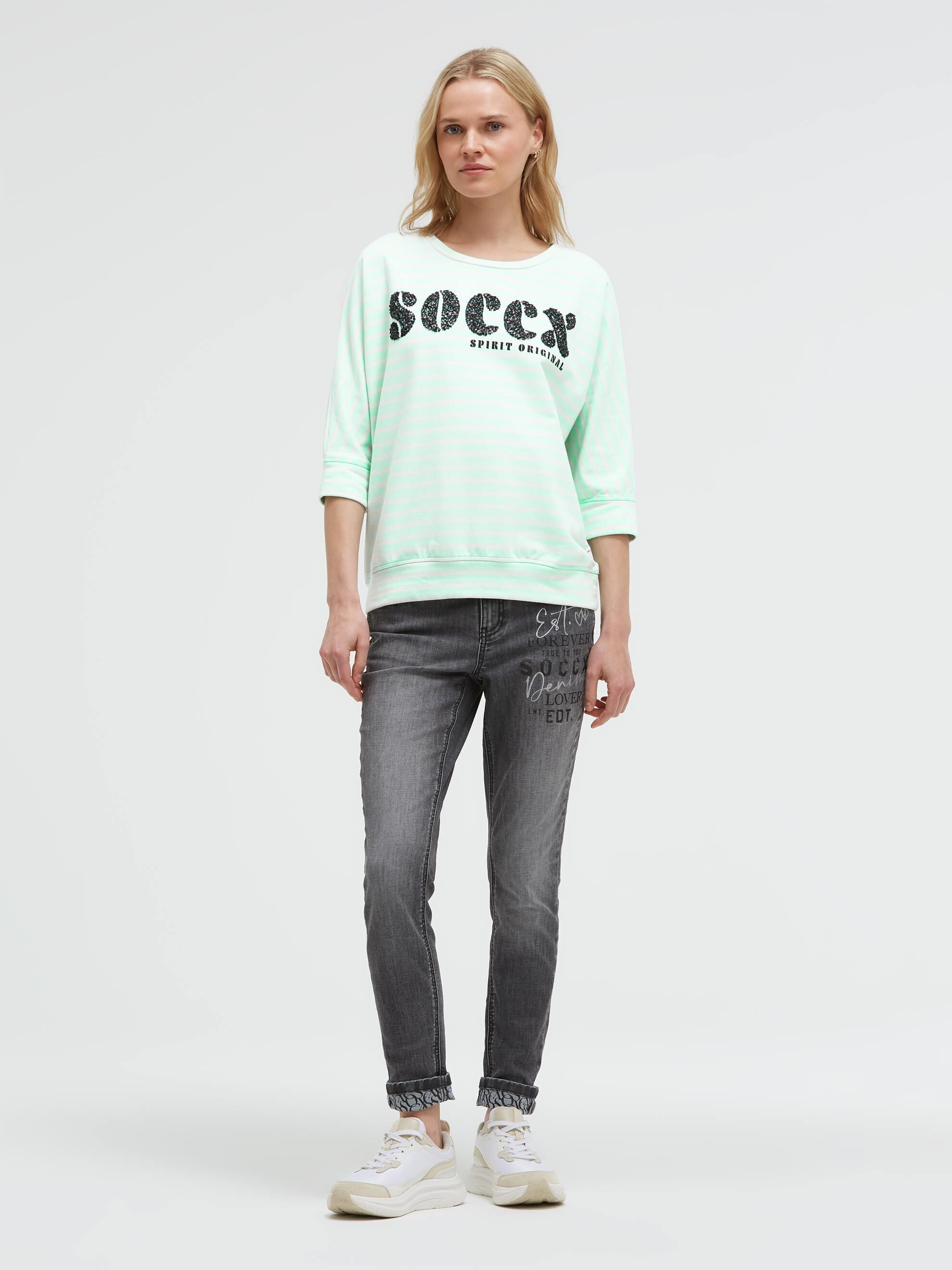SOCCX Sweater mit Fledermausärmeln – Bild 3 von 5
