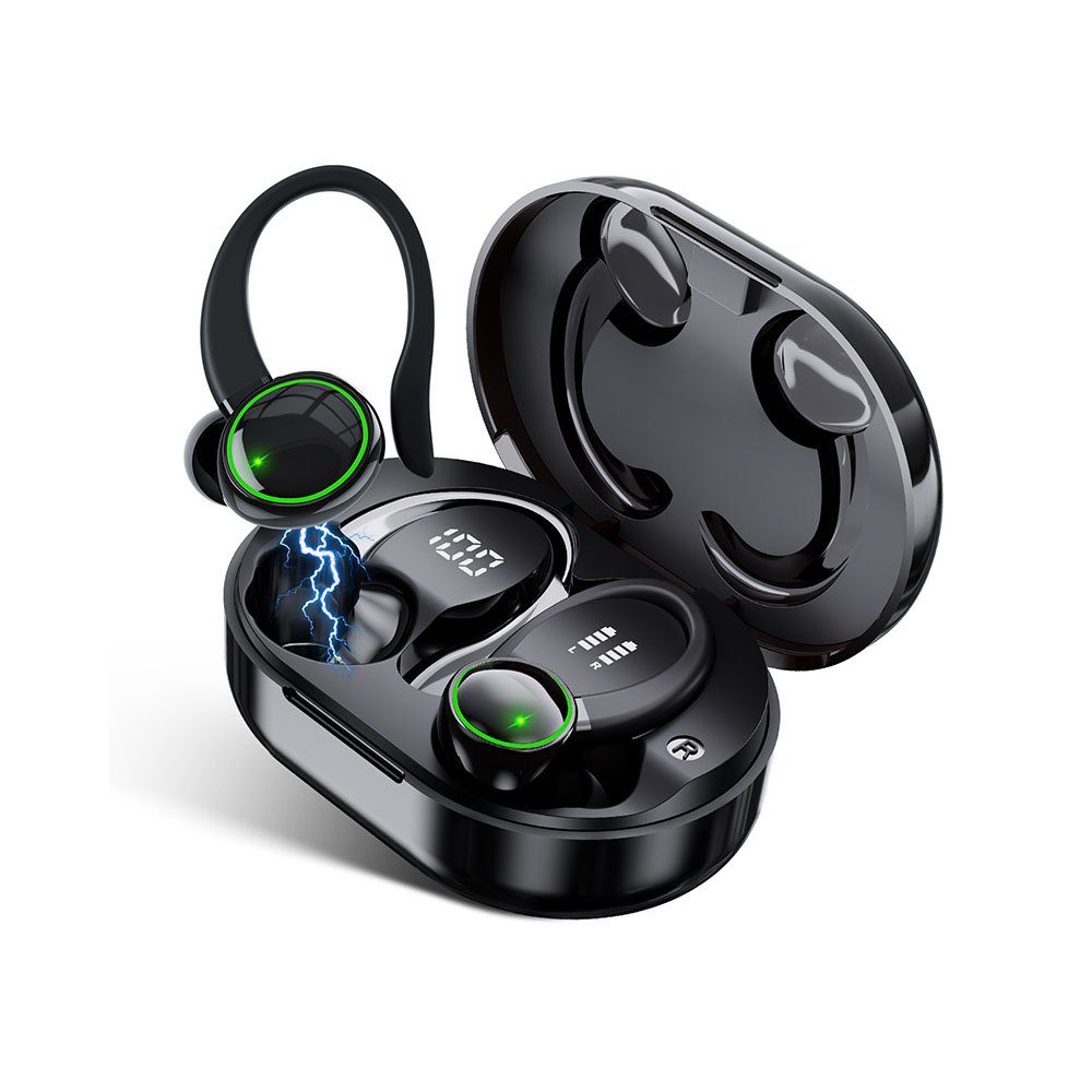 Mikrofon Bluetooth Bluetooth-Kopfhörer mit 5.3-Kopfhörer, Hi-Fi-Stereoanlage MOUTEN