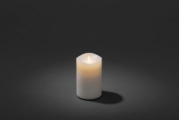 KONSTSMIDE LED-Kerze (1-tlg), Duftkerze, weiß, flackernd, mit Lavendel-Duftpad, Ø 9 cm, H. ca. 13 cm