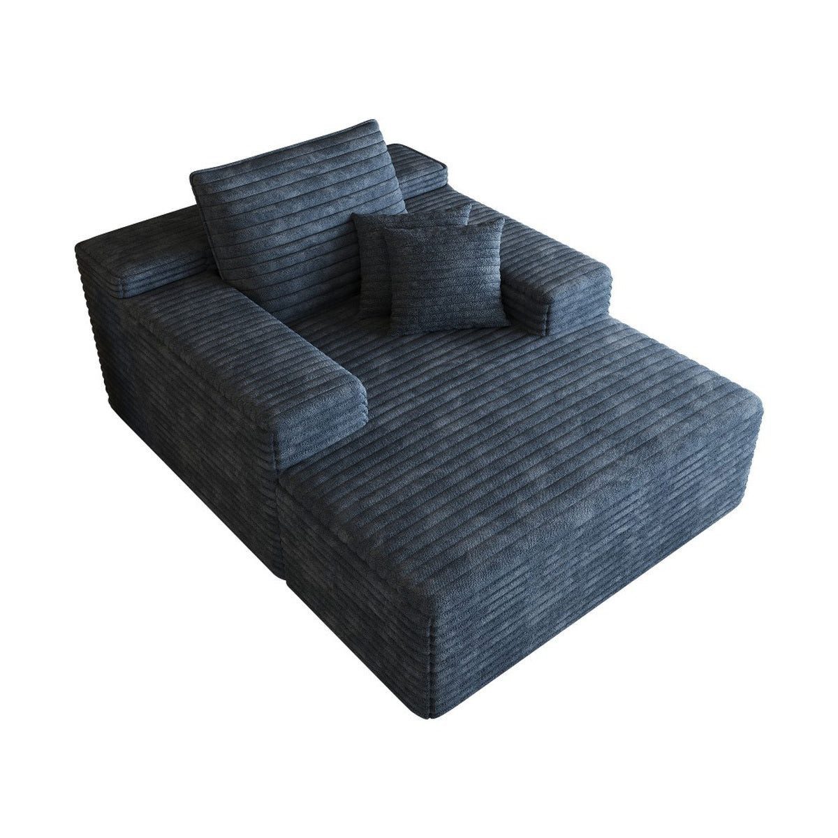 SIKAINI Ecksofa Ecksofa aus Stoff in blau, 1 Teile