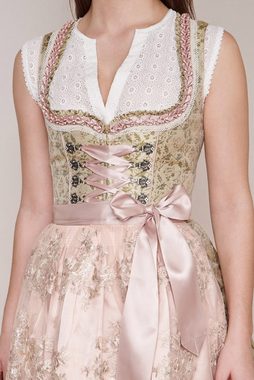 Krüger Madl Dirndl 'Florentina' Spitzenschürze 411364, Hellgrün Rosa