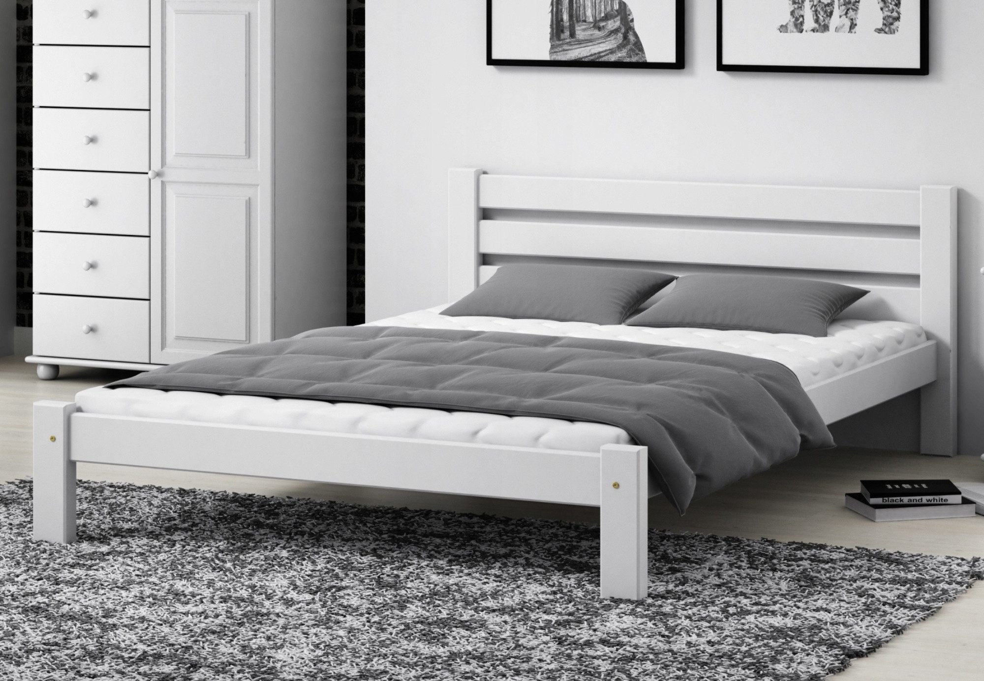 Home Collective Holzbett Einzelbett Massivholz Bett günstig online kaufen