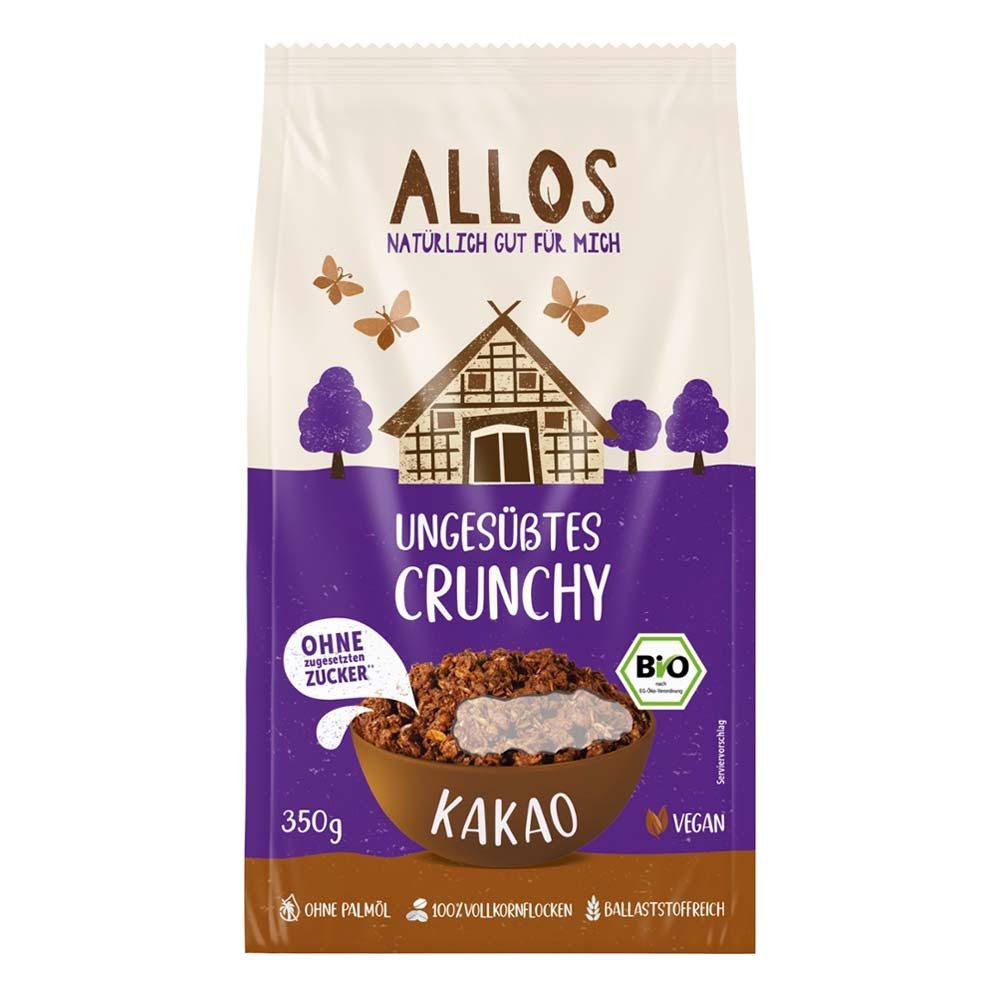 Allos Cerealien Ungesüßtes Crunchy - Kakao 350g im Vergleich